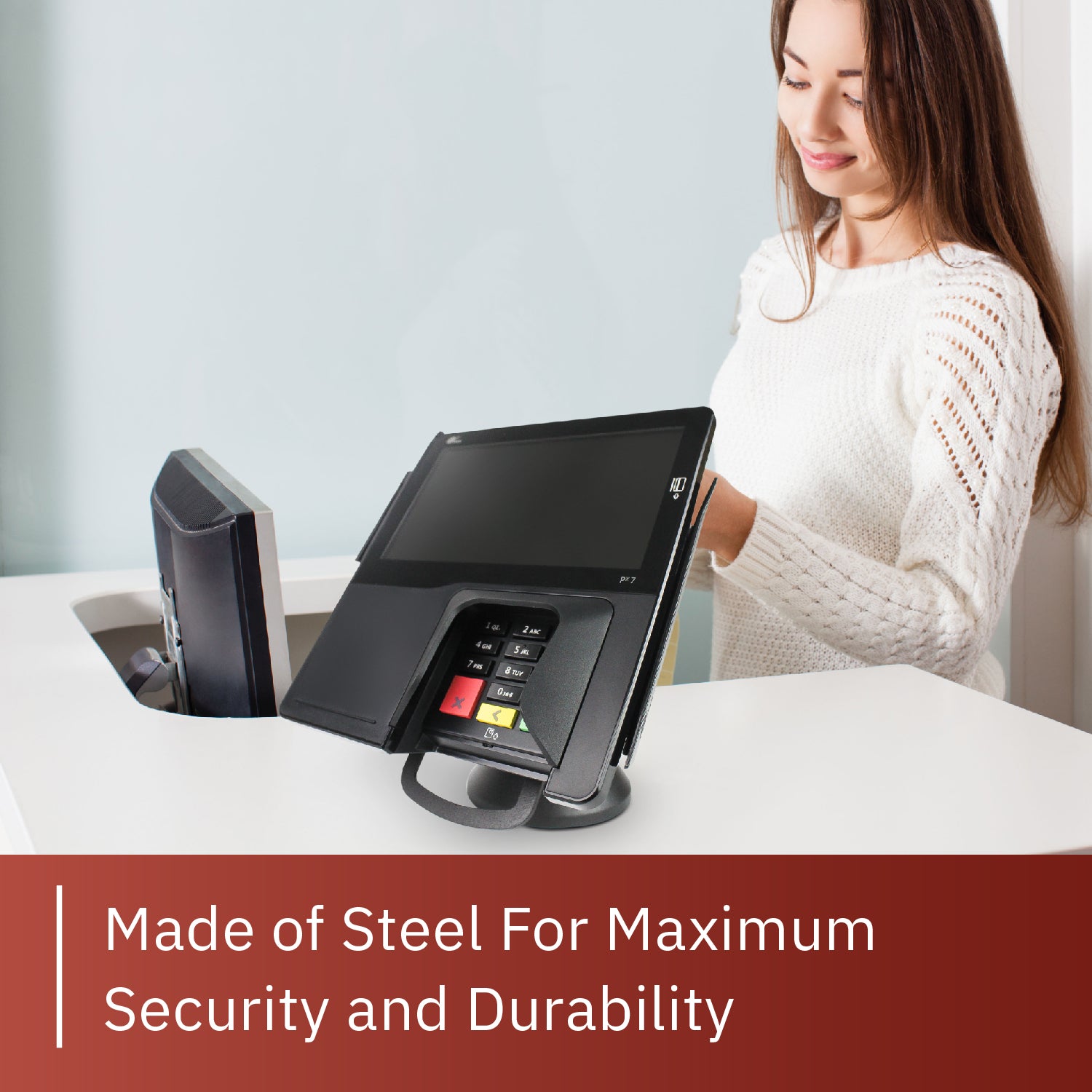PAX Px7 Low Profile Swivel and Tilt Metal Stand - DCCSUPPLY.COM