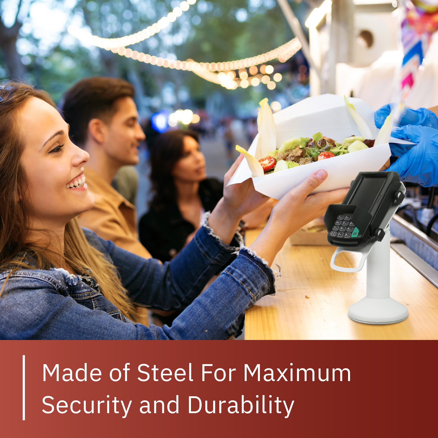 Dejavoo Z3/Z6 White Swivel and Tilt Stand - DCCSUPPLY.COM