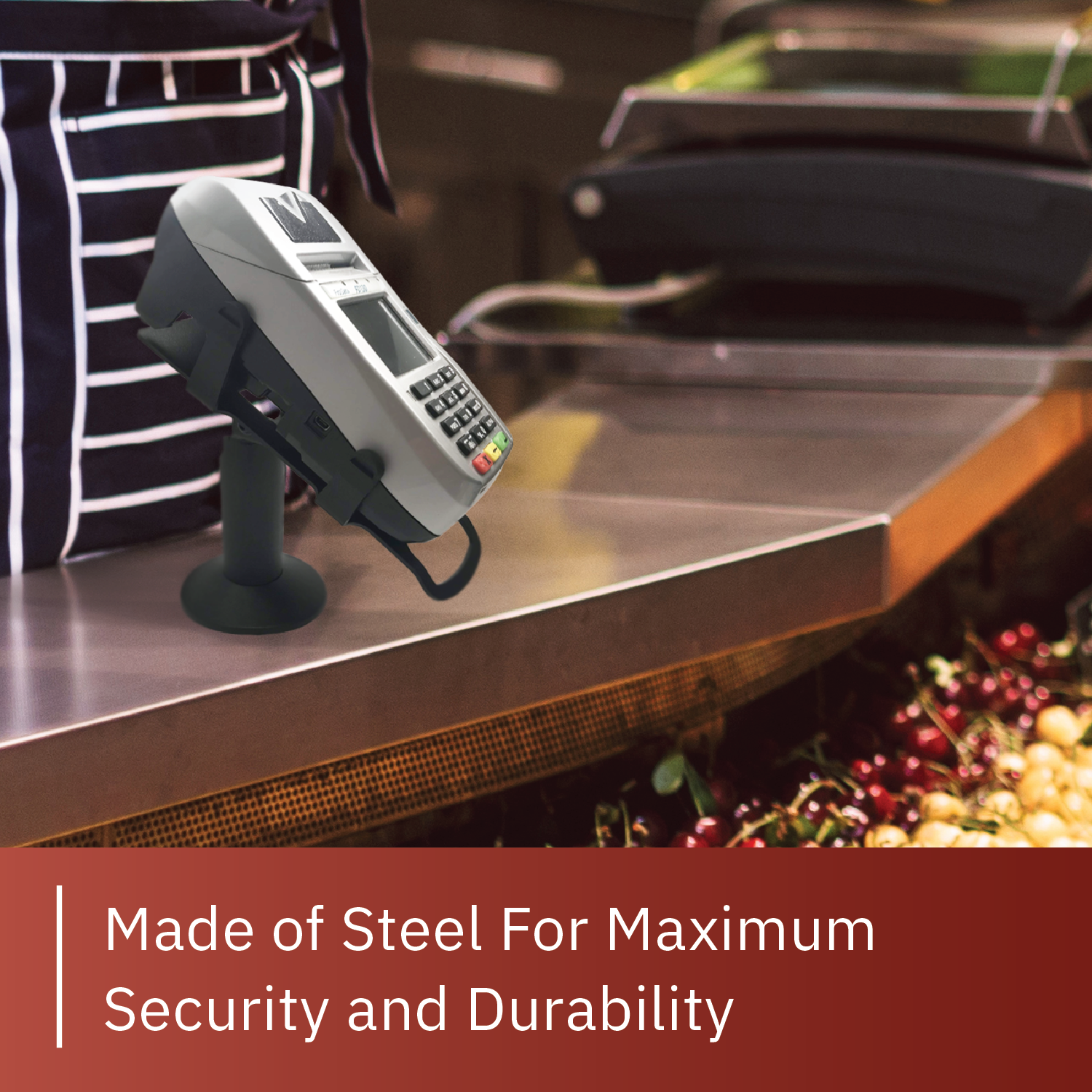 First Data FD130/FD150 Swivel and Tilt Metal Stand - DCCSUPPLY.COM