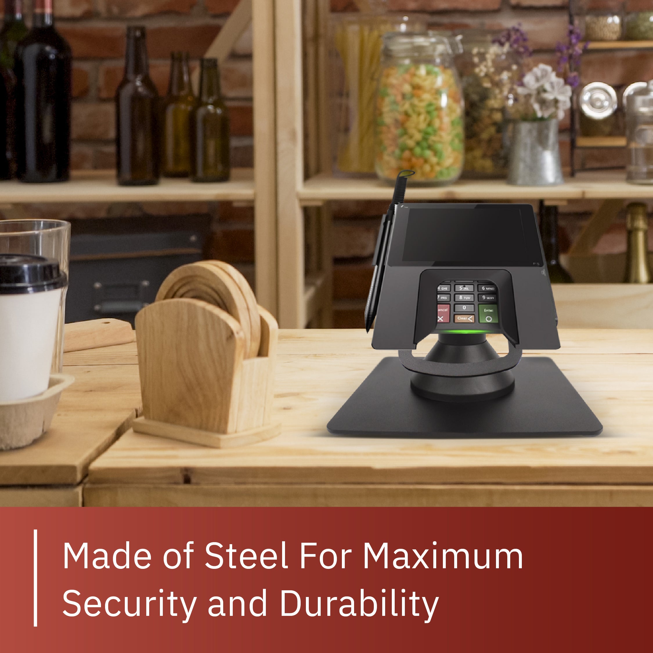 PAX Px5 Low Profile Swivel and Tilt Freestanding Metal Stand - DCCSUPPLY.COM