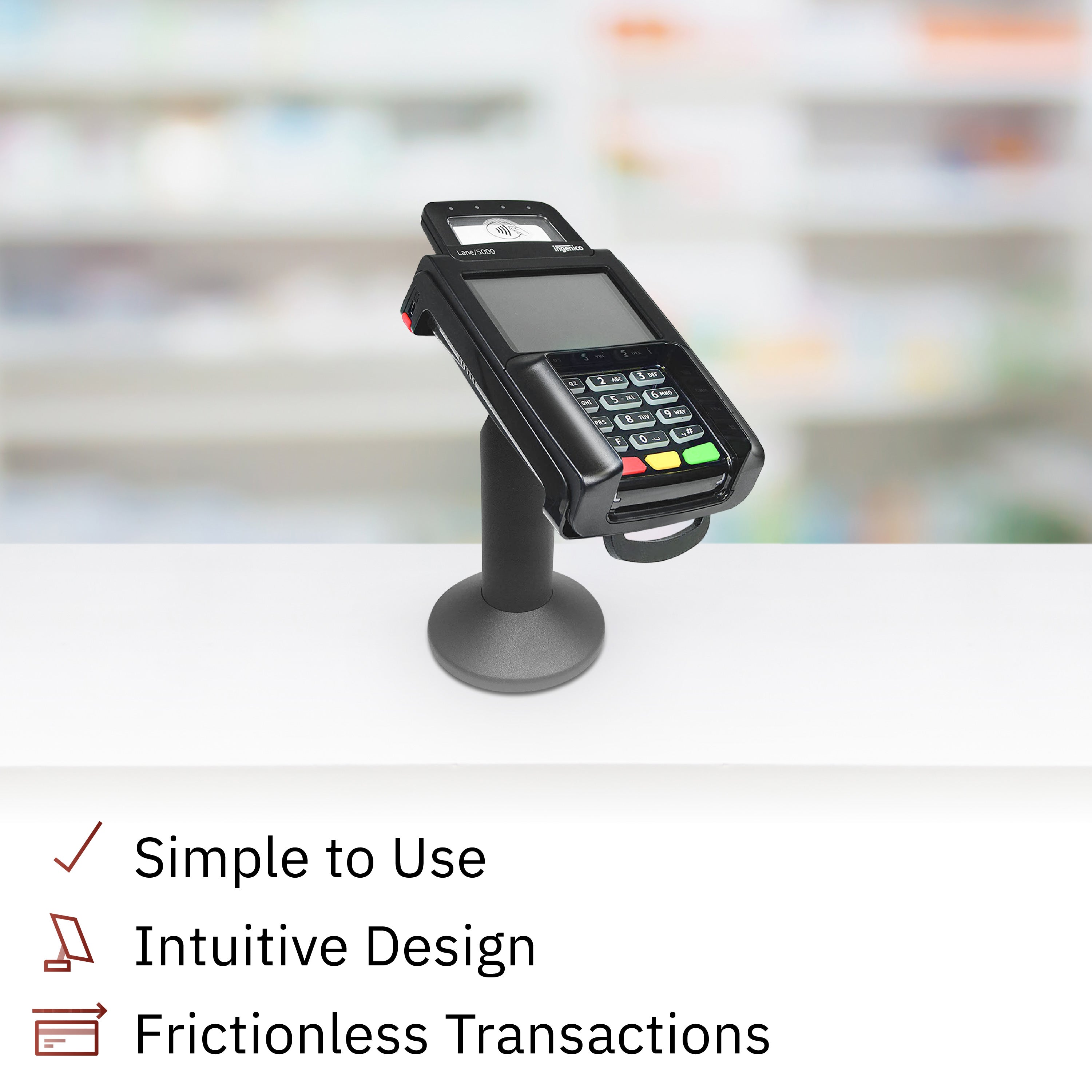Ingenico Lane/5000 Swivel and Tilt Stand - DCCSUPPLY.COM