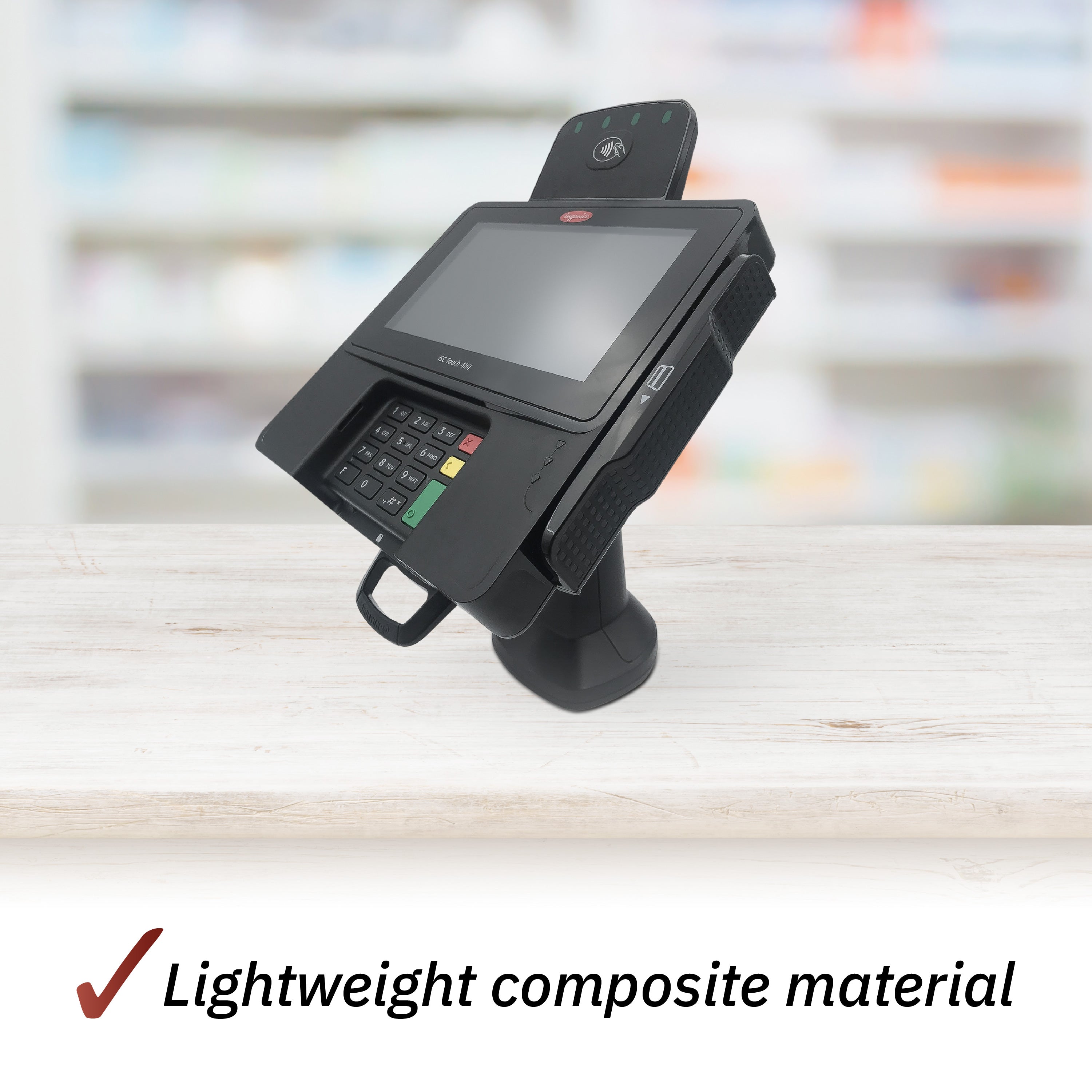 Ingenico ISC 480 7" Pole Mount Terminal Stand - DCCSUPPLY.COM