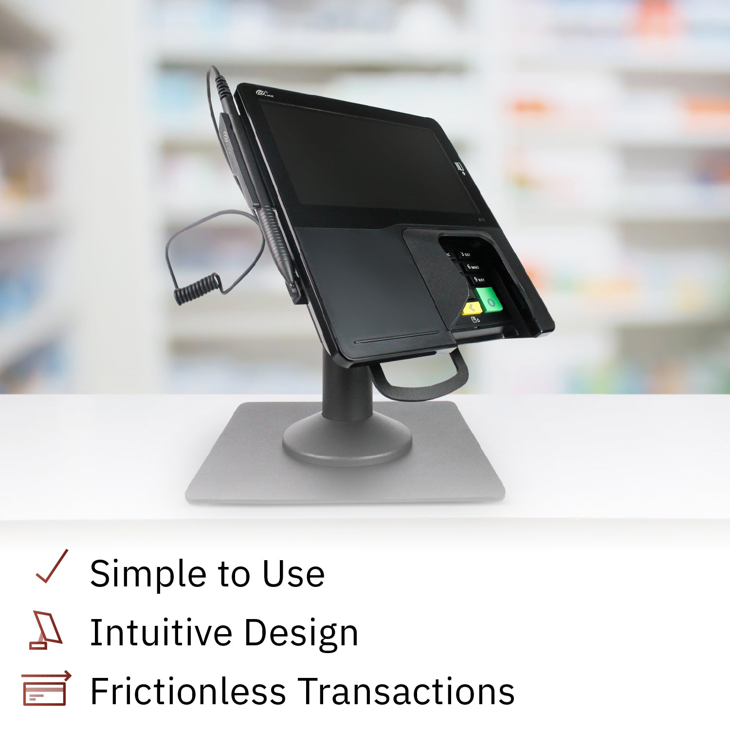 PAX Px7 Freestanding Swivel and Tilt Metal Stand - DCCSUPPLY.COM