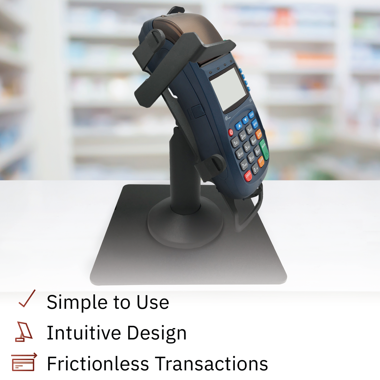 PAX S80 Key Locking Freestanding Swivel and Tilt Metal Stand - DCCSUPPLY.COM