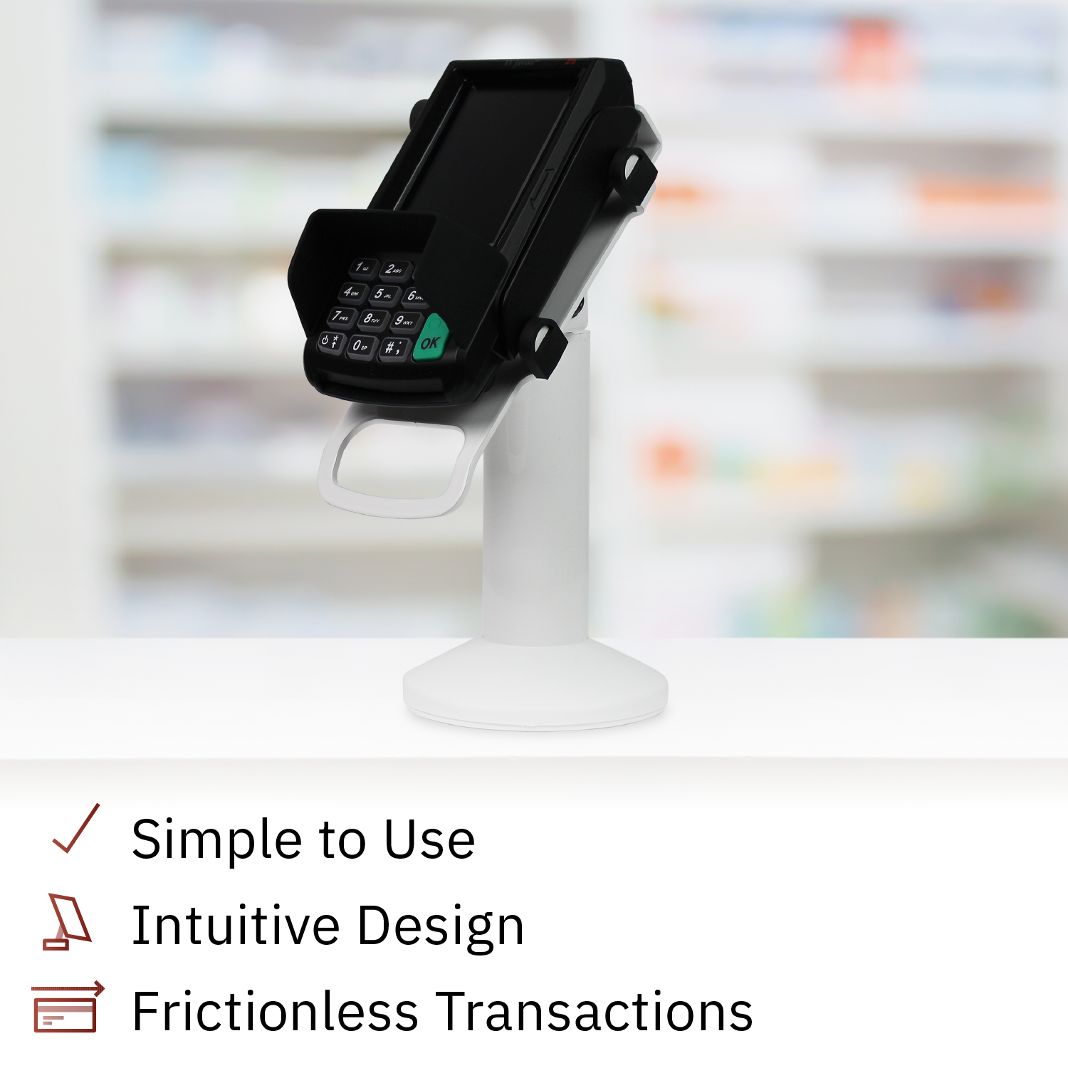 Dejavoo Z3/Z6 White Swivel and Tilt Stand - DCCSUPPLY.COM