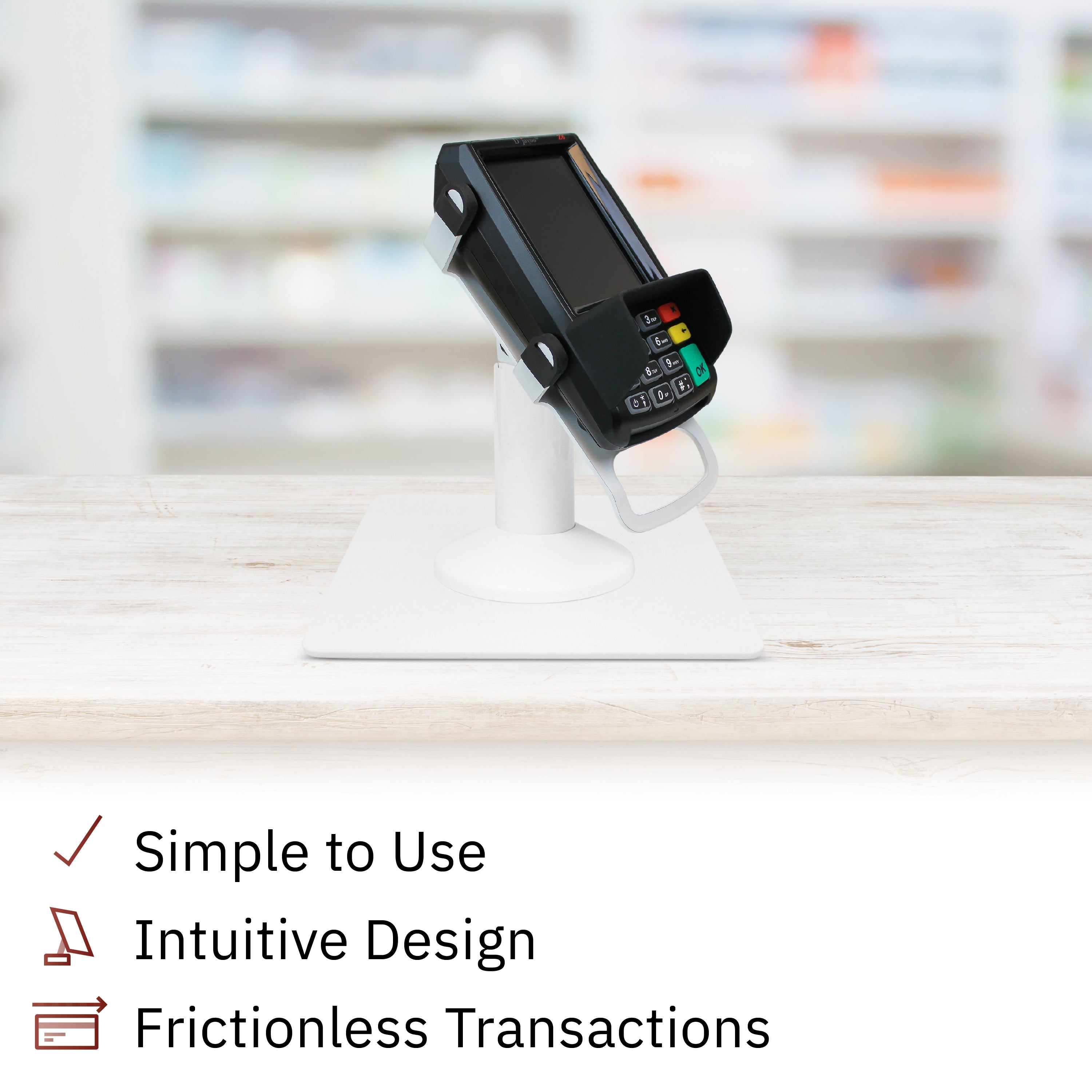 Freestanding White Square Base Plate