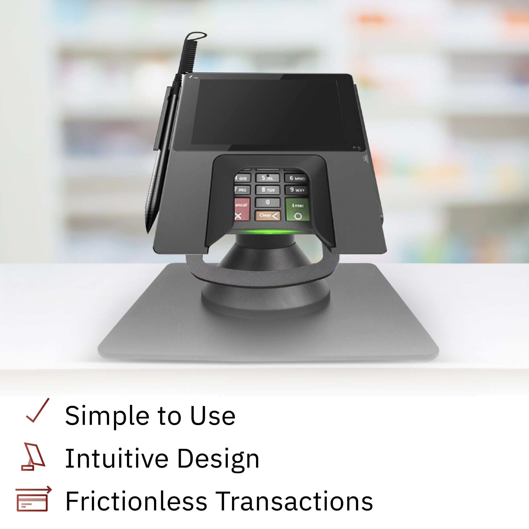 PAX Px5 Low Profile Swivel and Tilt Freestanding Metal Stand - DCCSUPPLY.COM