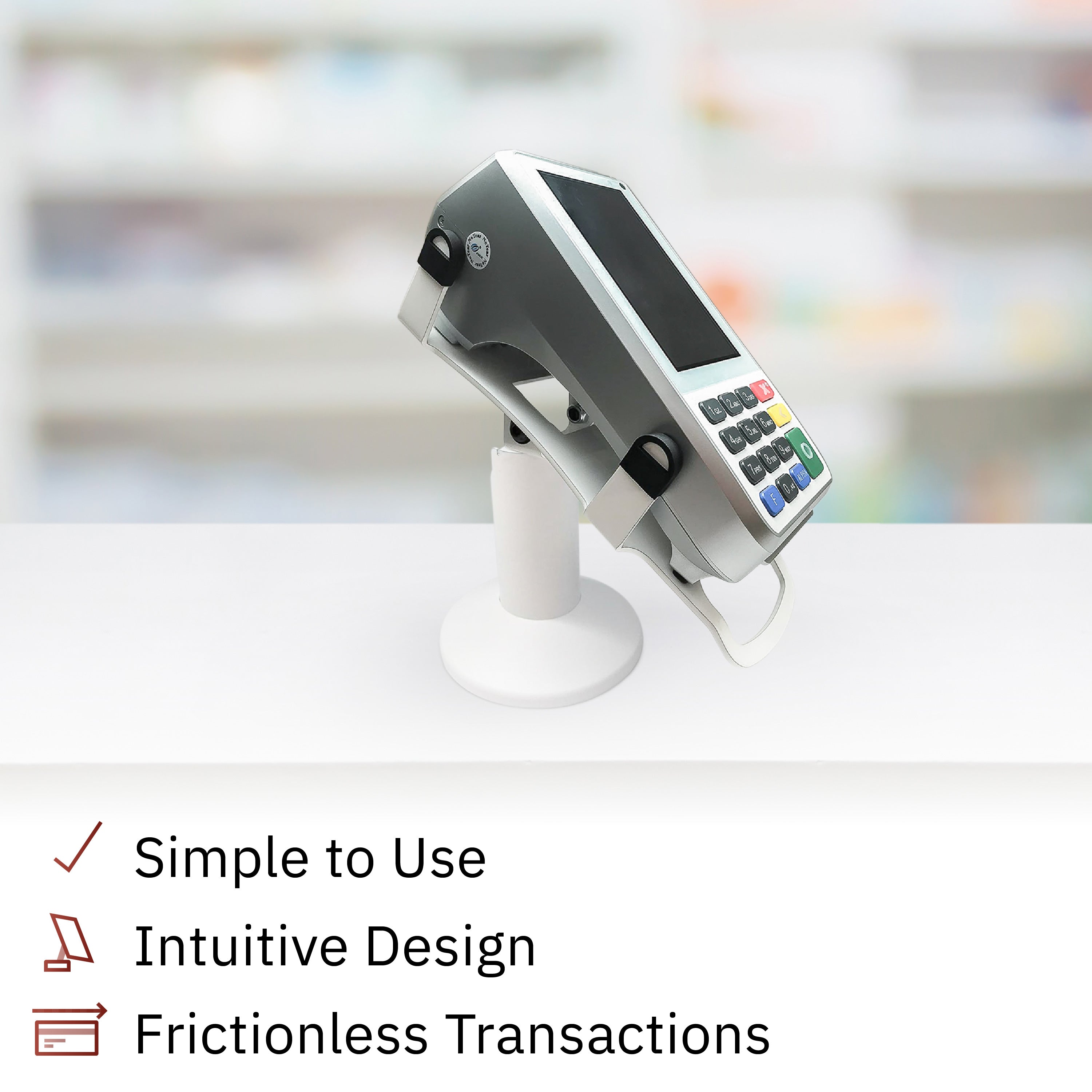 PAX A80 Low Profile Swivel and Tilt Metal Stand - DCCSUPPLY.COM