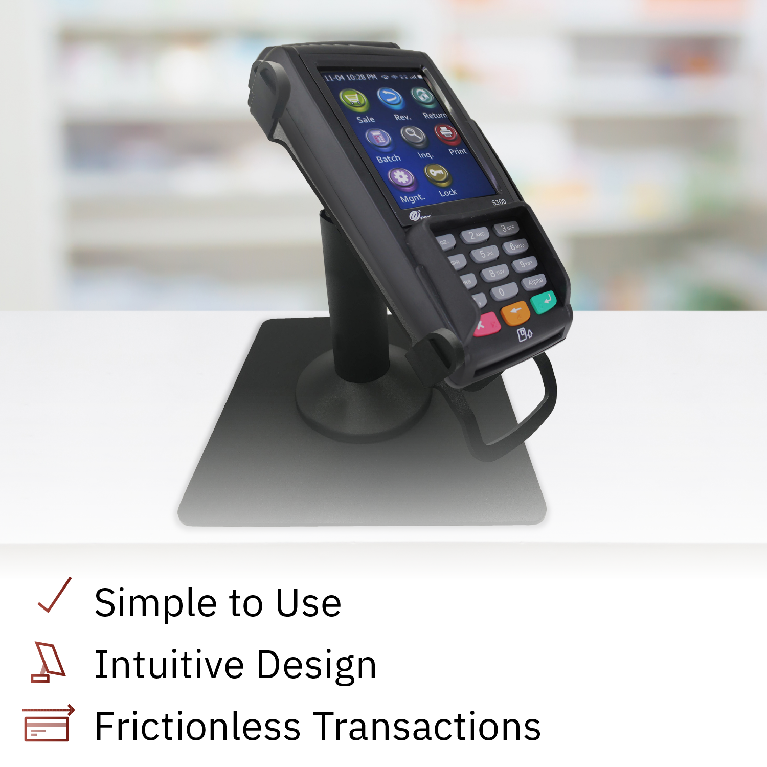 PAX S300/SP30 Freestanding Swivel and Tilt Metal Stand - DCCSUPPLY.COM