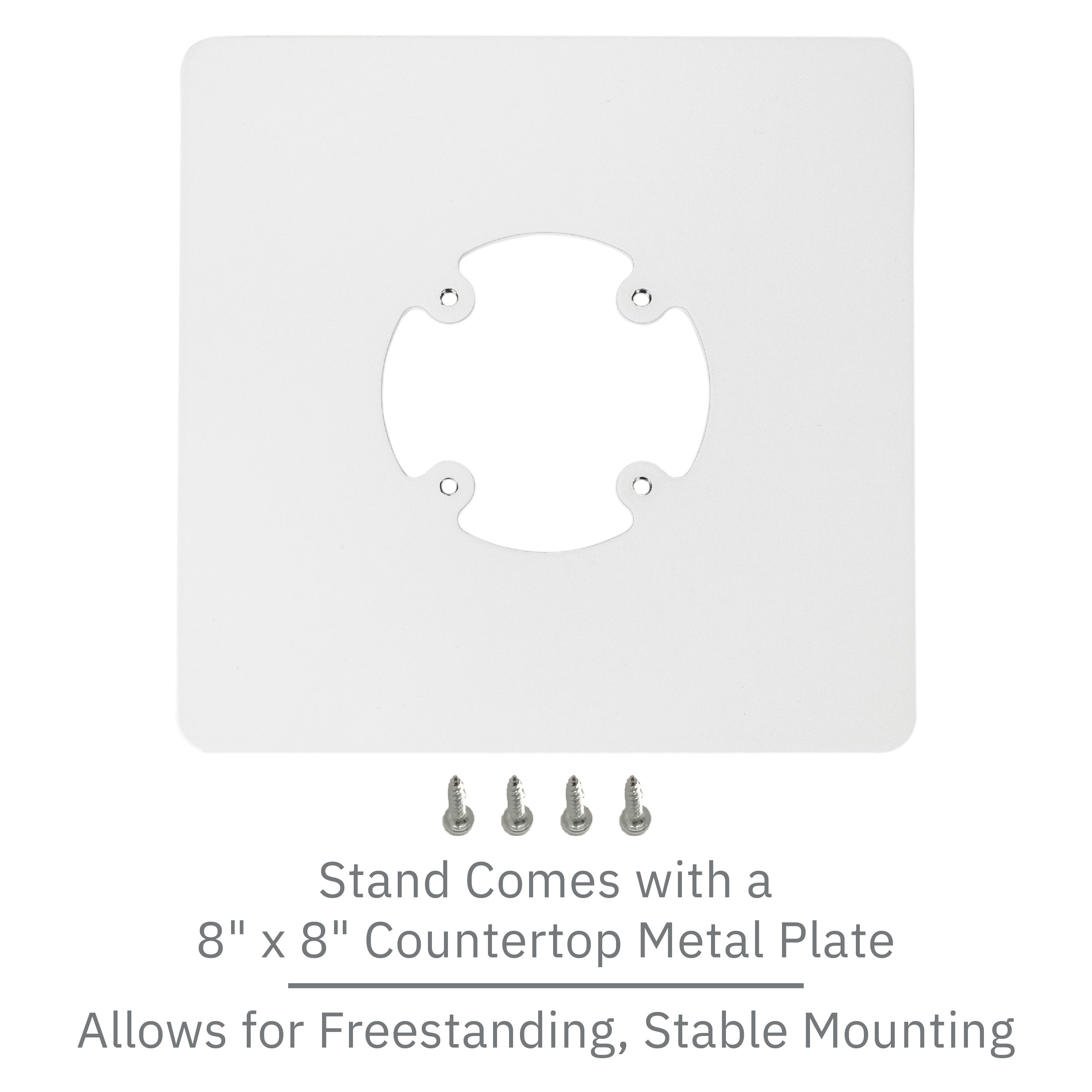 PAX A80 Low Profile Swivel and Tilt Freestanding Metal Stand with Square Plate - DCCSUPPLY.COM