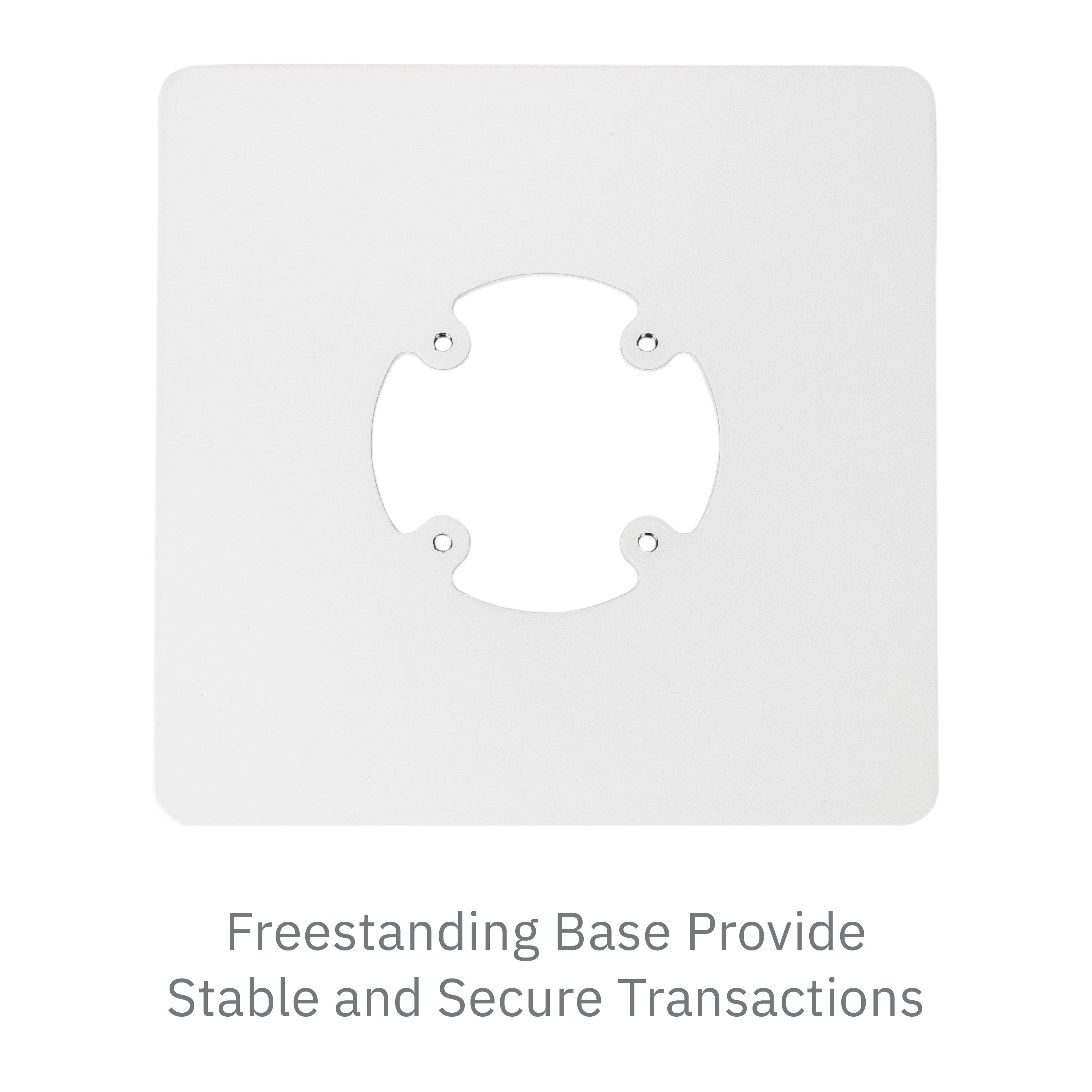 PAX A80 White Freestanding Swivel and Tilt Metal Stand - DCCSUPPLY.COM