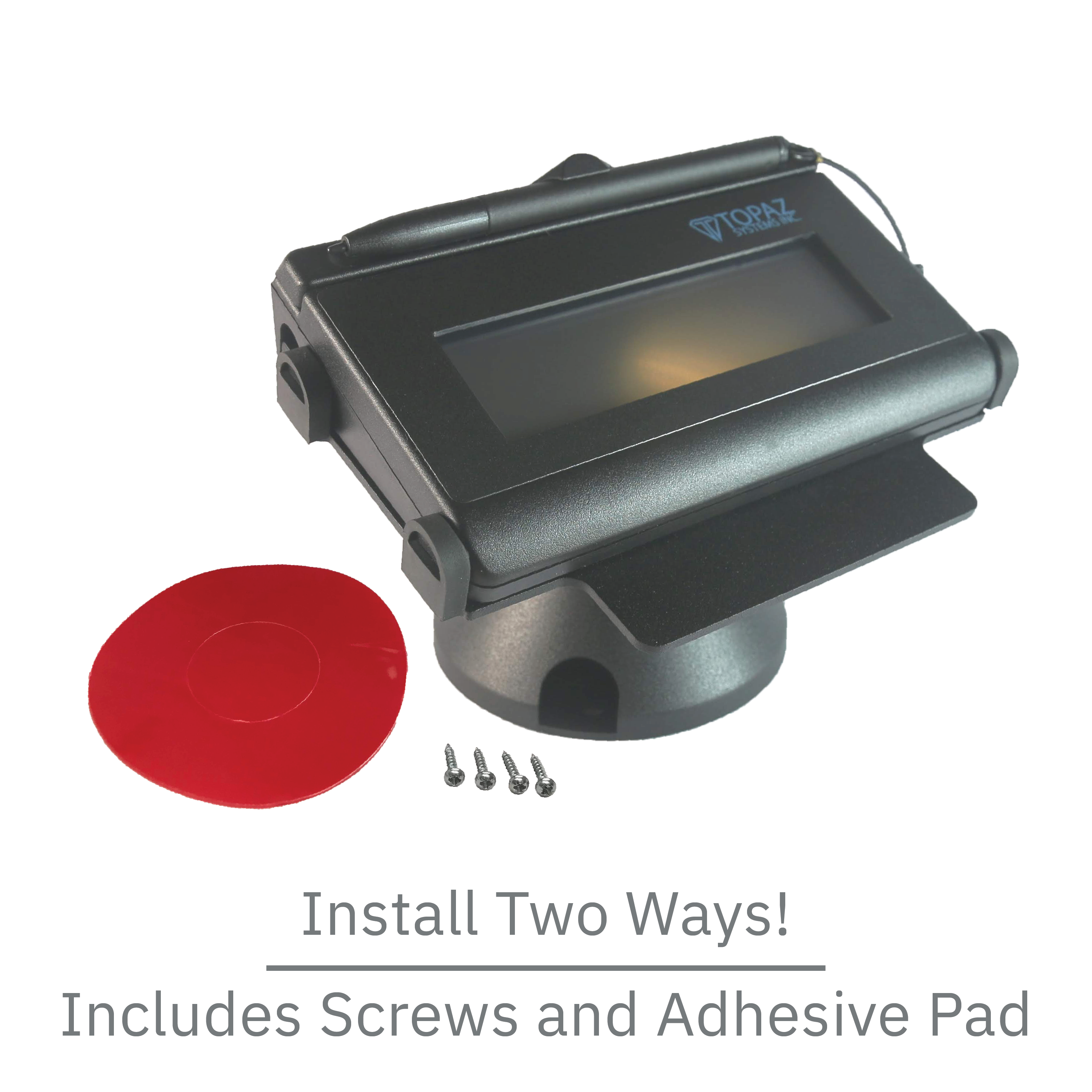 Topaz Signature Pad Low Profile Swivel and Tilt Metal Stand - DCCSUPPLY.COM