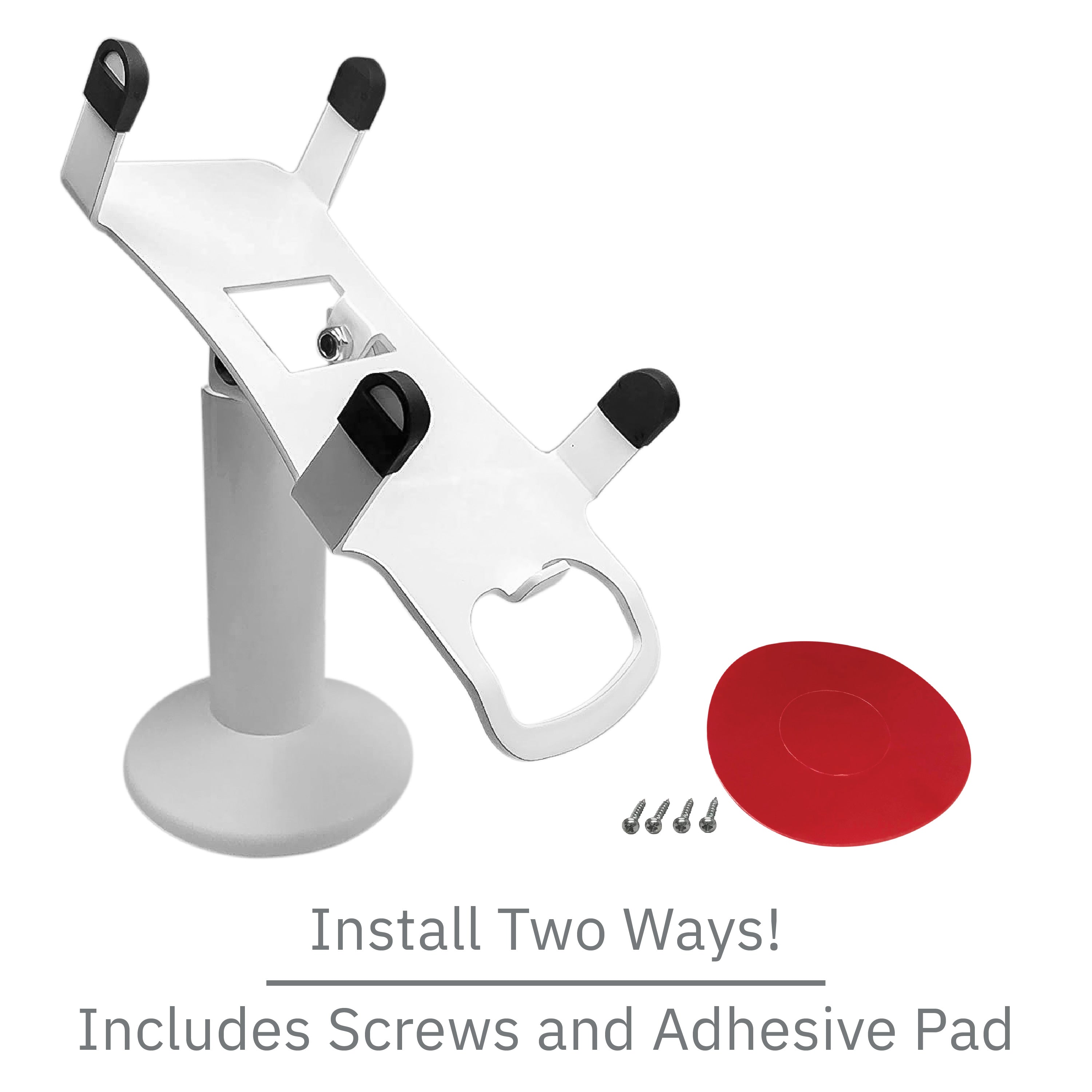 PAX A80 White Swivel and Tilt Stand - DCCSUPPLY.COM