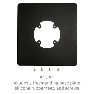 Freestanding Square Base Plate - Black - DCCSUPPLY.COM