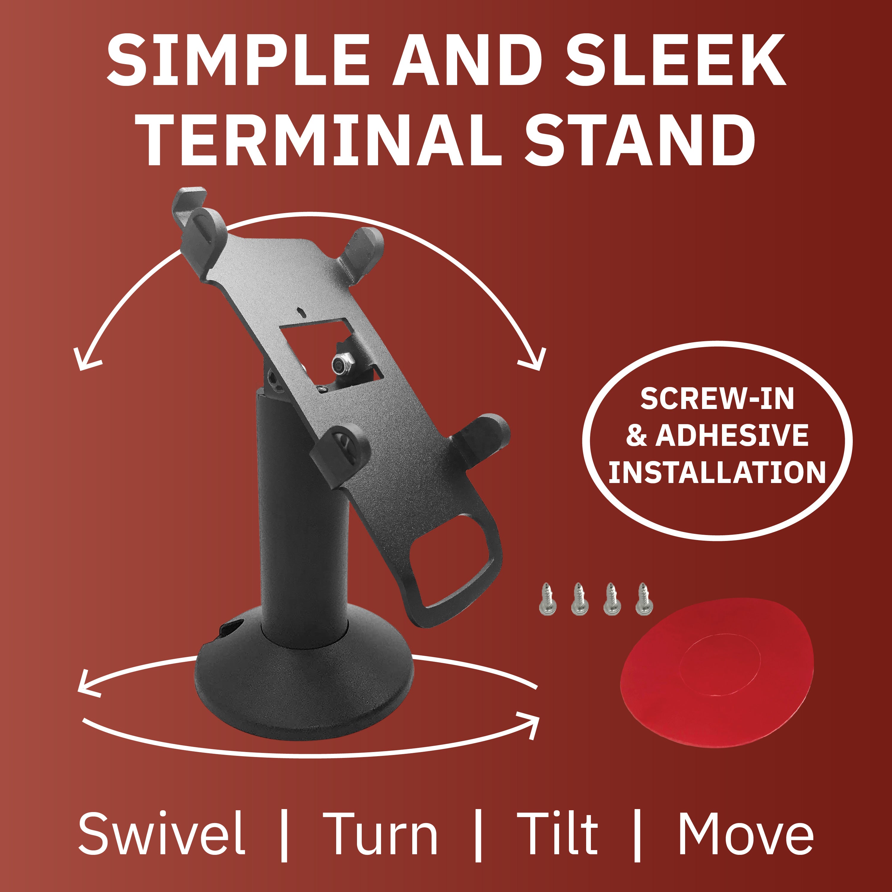 Ingenico IPP310/315/320/350 Swivel and Tilt Stand w/Full Device Protective Cover - DCCSUPPLY.COM