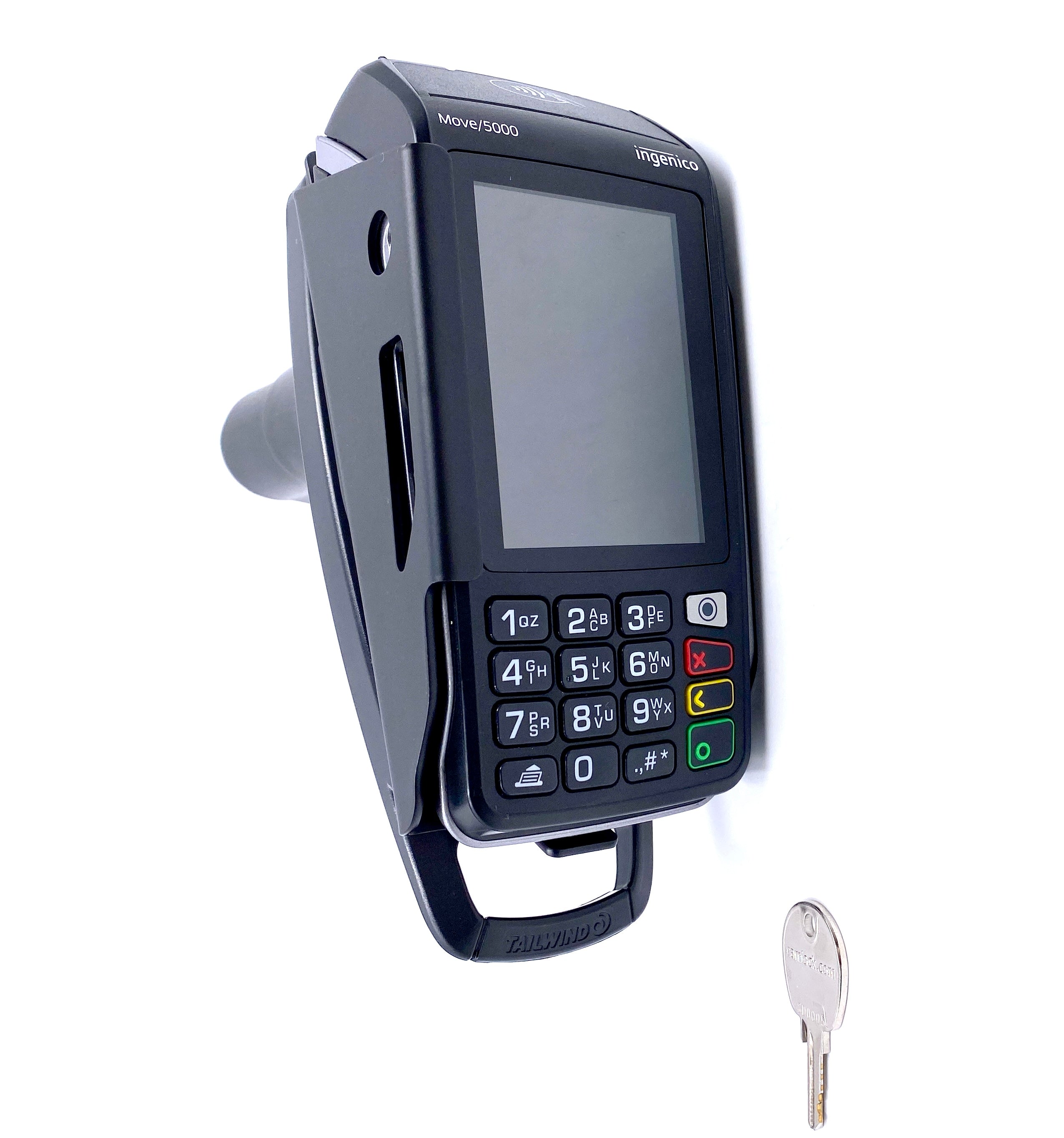 Ingenico Move 3000 / 5000 Metal Key Locking Wall Mount Terminal Stand