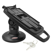 Load image into Gallery viewer, Ingenico iPP 320/iPP 350 3&quot; Key Locking Compact Pole Mount Stand
