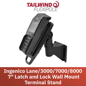 Ingenico Lane 3000 / 7000/ 8000 Key Locking Wall Mount Terminal Stand