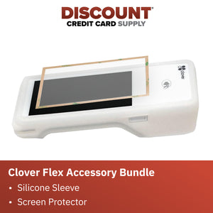 Clover Flex ® Silicone Sleeve and Screen Protector for C401U POS