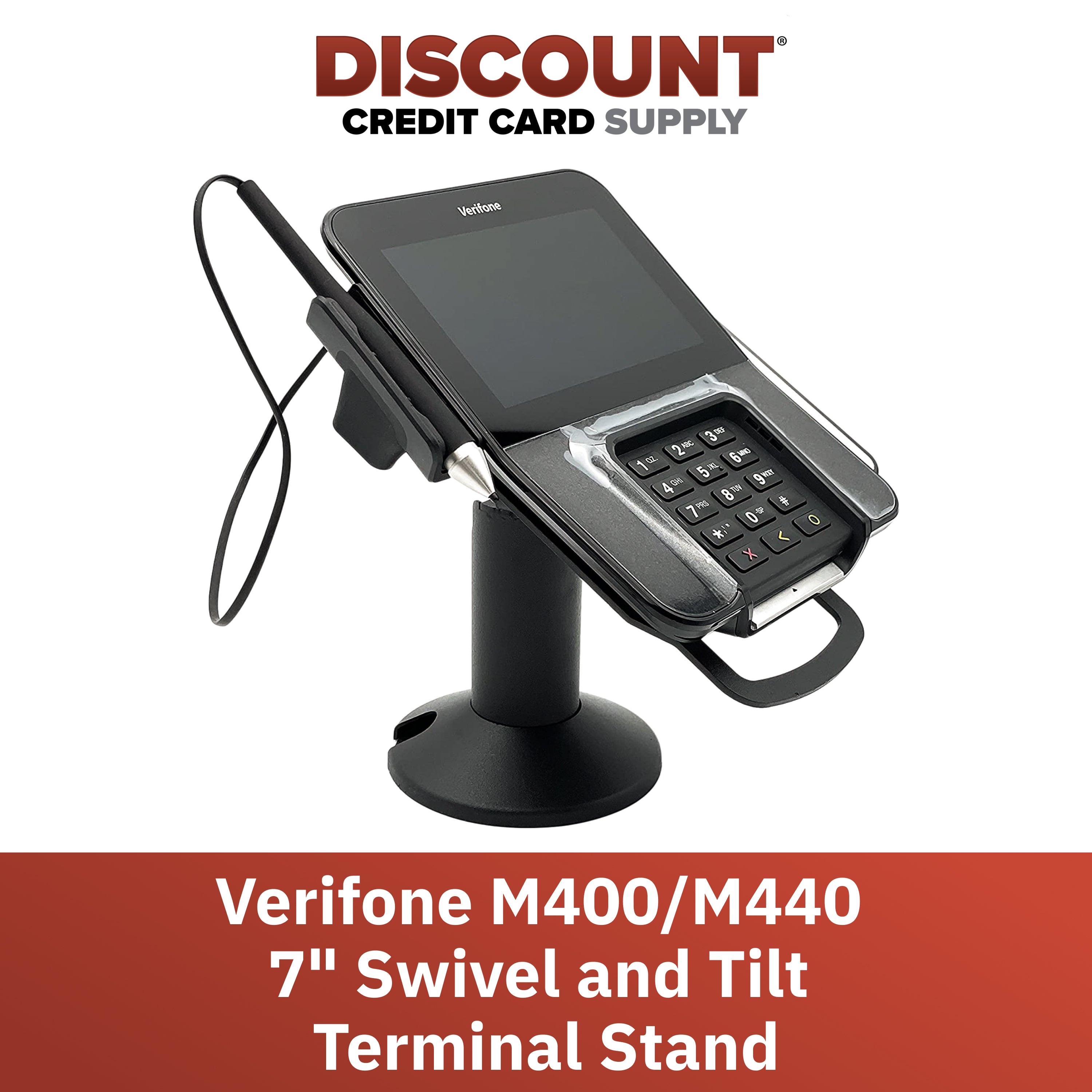 Verifone M400 / Verifone M440 Low Swivel and Tilt Stand