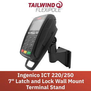 Ingenico ICT 220/ICT 250 Key Locking Wall Mount Terminal Stand