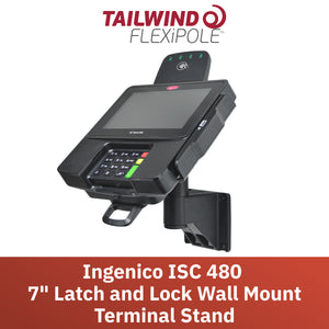 Ingenico ISC 480 Key Locking Wall Mount Terminal Stand