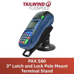 PAX S80 3" Key Locking Compact Pole Mount Stand