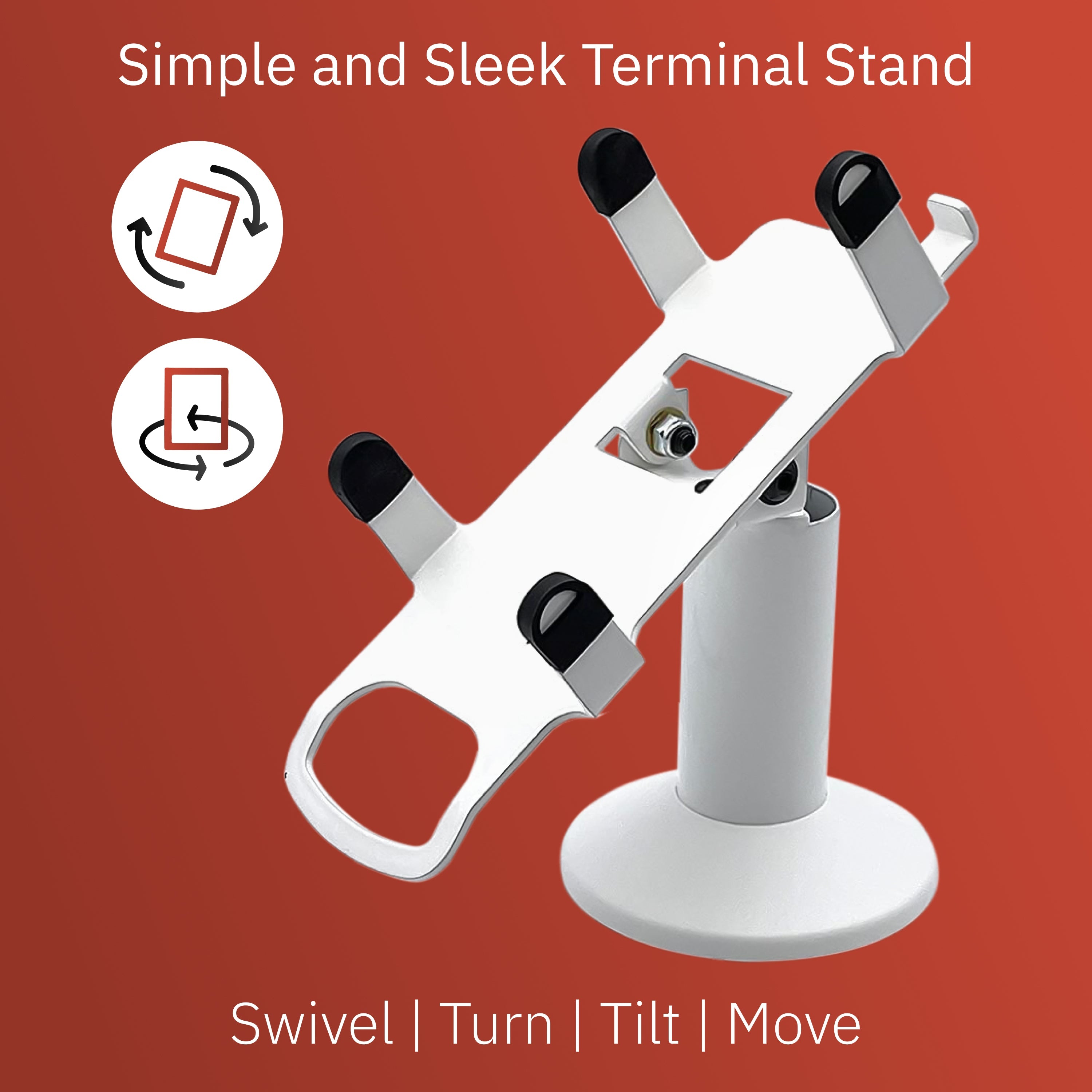 Valor Paytech VL100 Low Swivel and Tilt Stand (White)