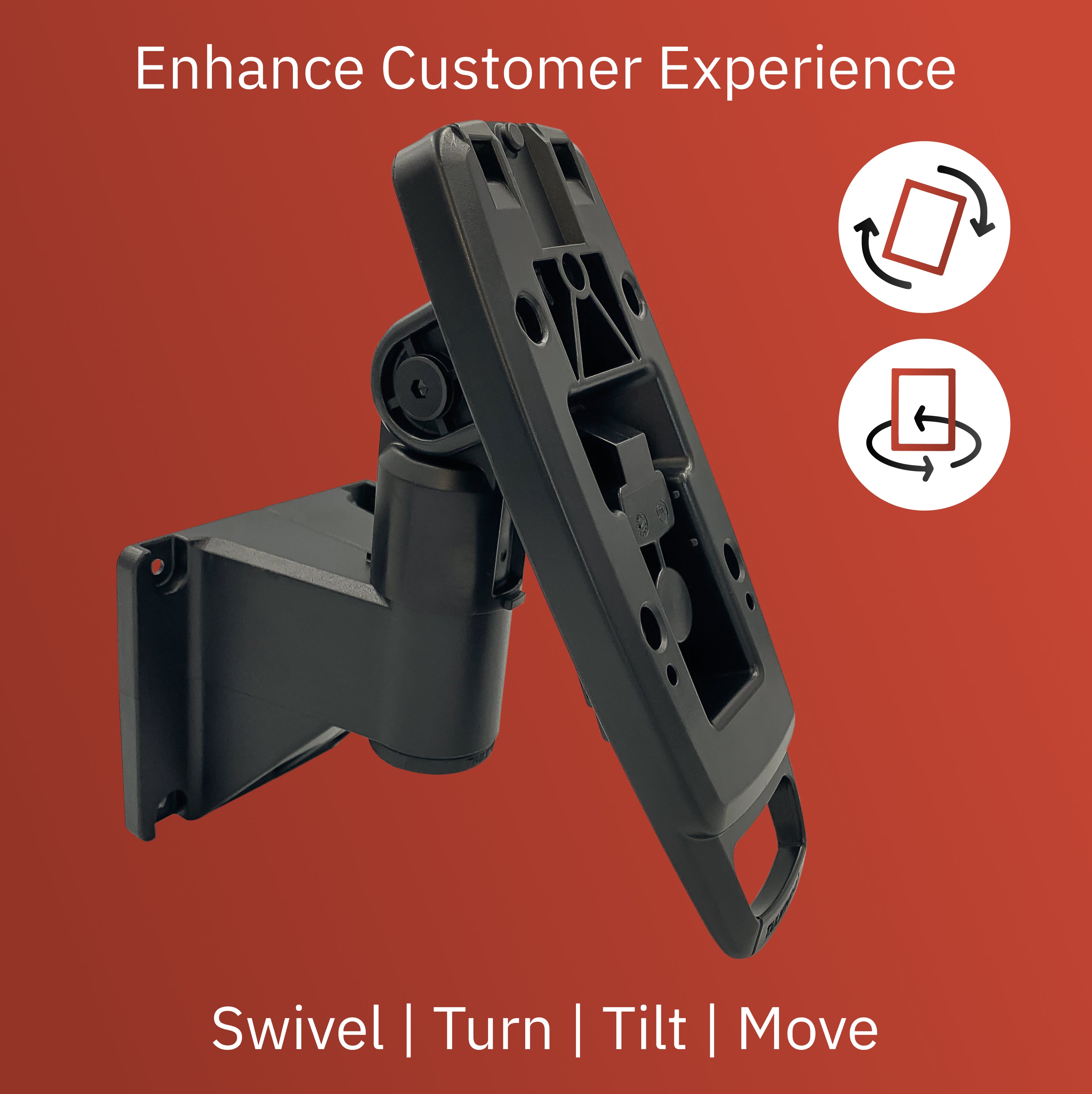 Ingenico Lane 5000 Key Locking Wall Mount Terminal Stand