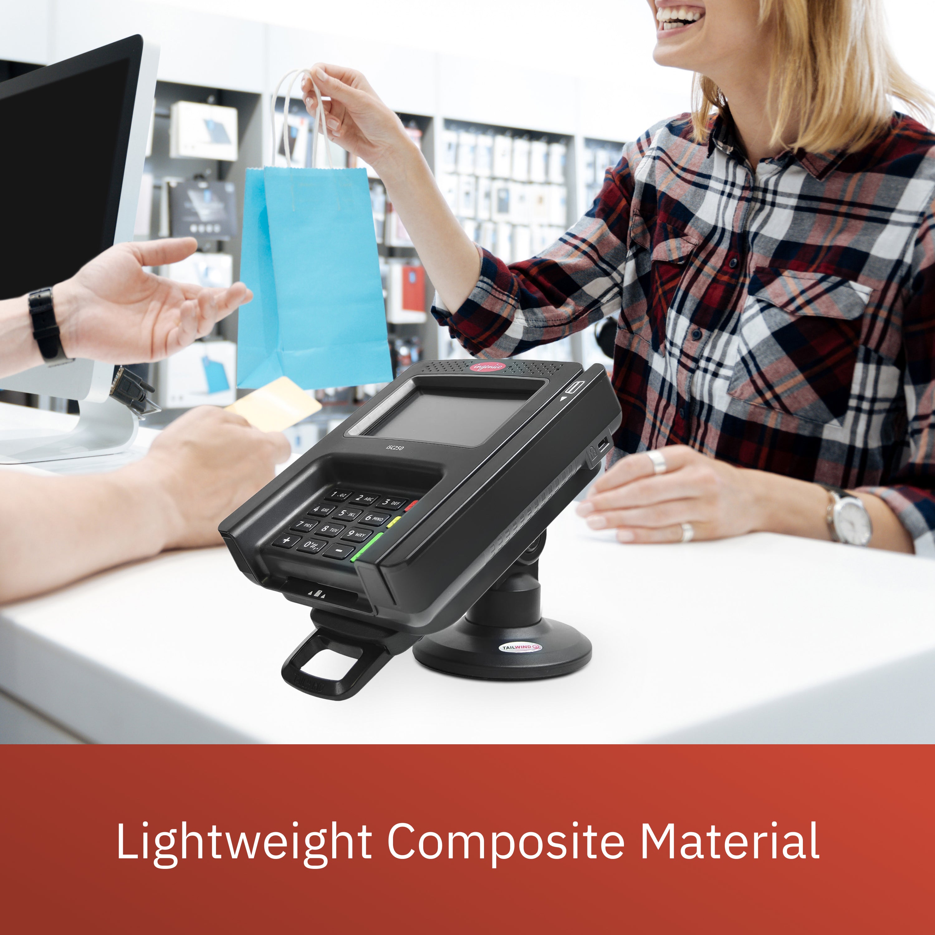 Ingenico ISC 250 3" Compact Pole Mount Stand