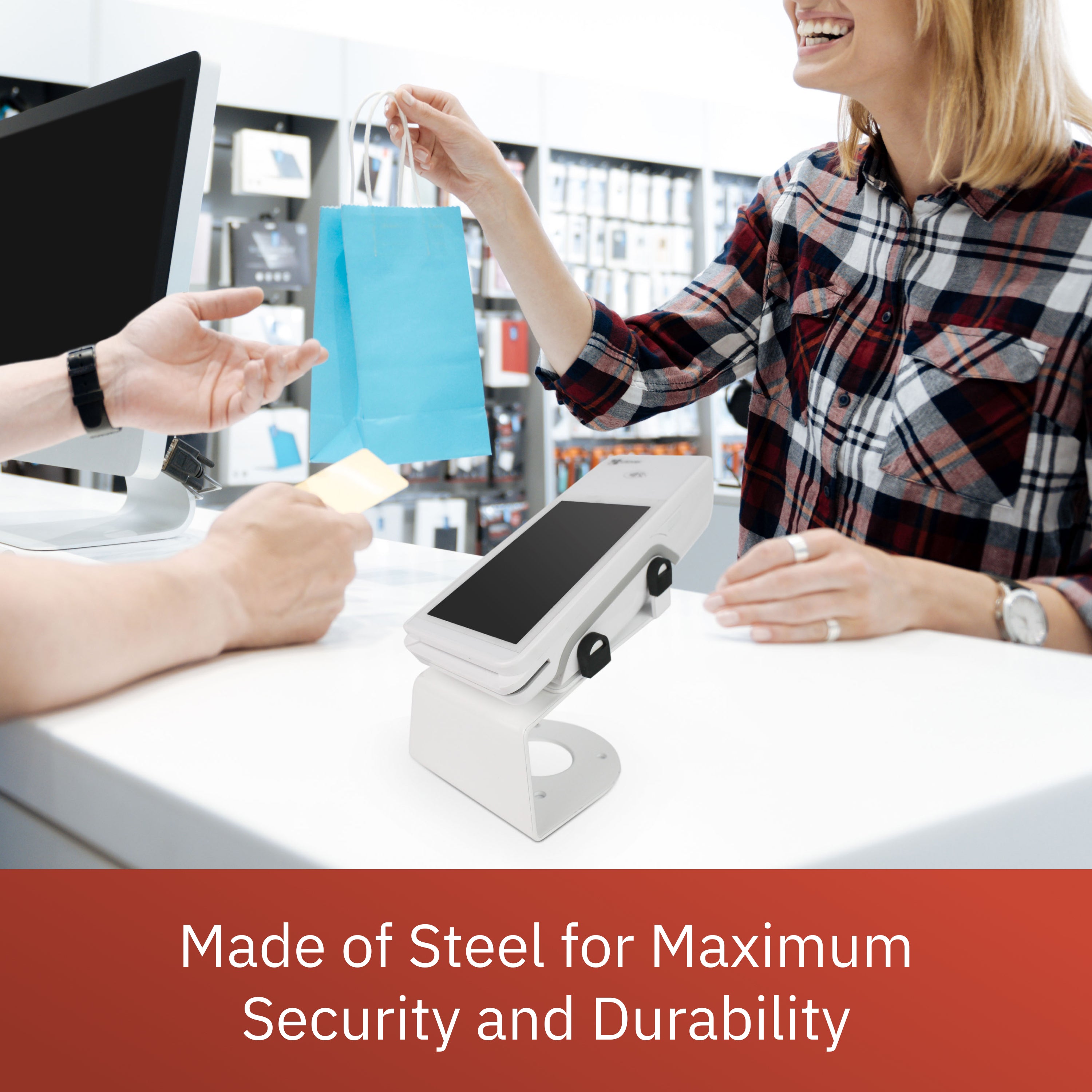 Clover Flex Charging Base with Fixed Stand (White) for C401U POS