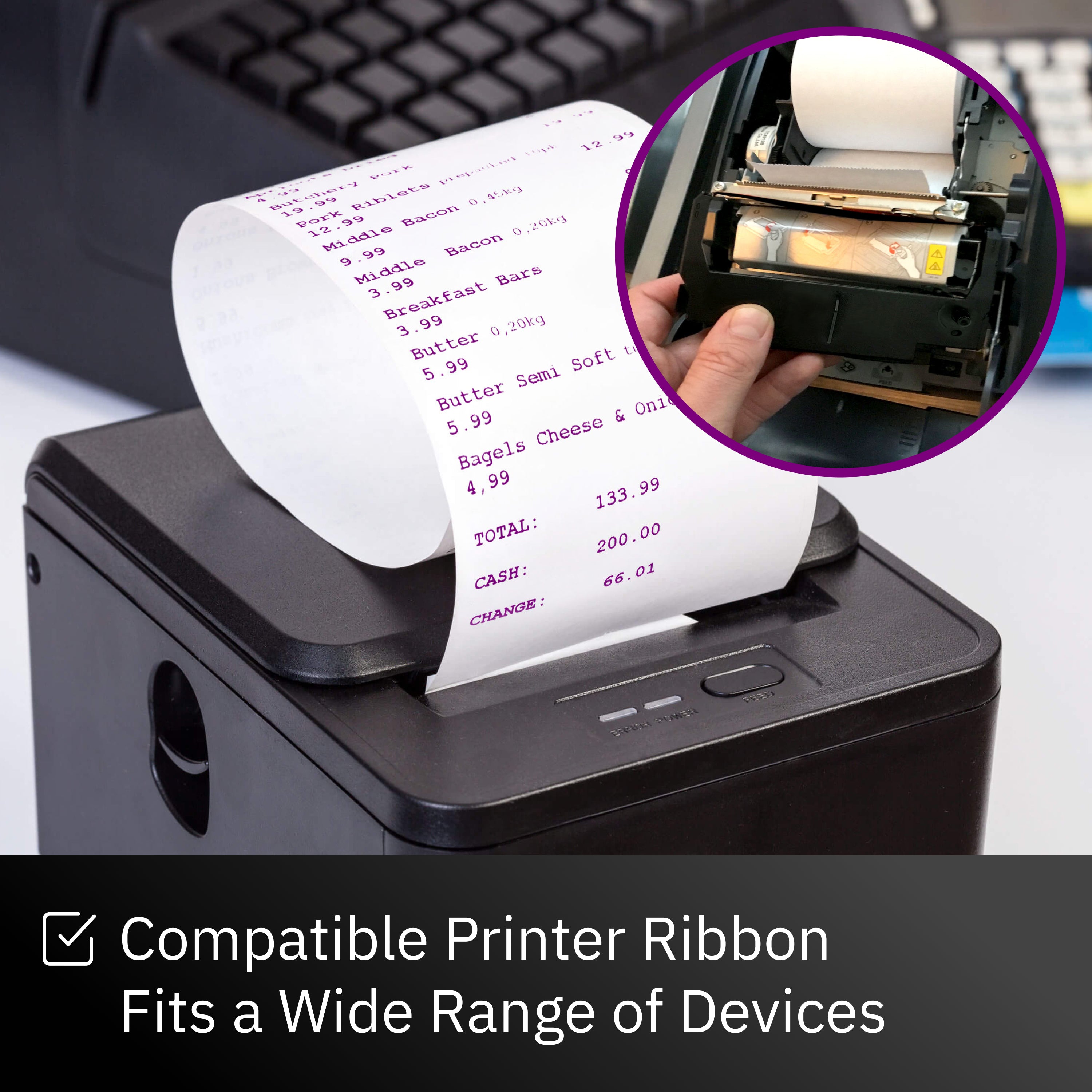 Epson ERC 32 Printer Ribbon- Purple