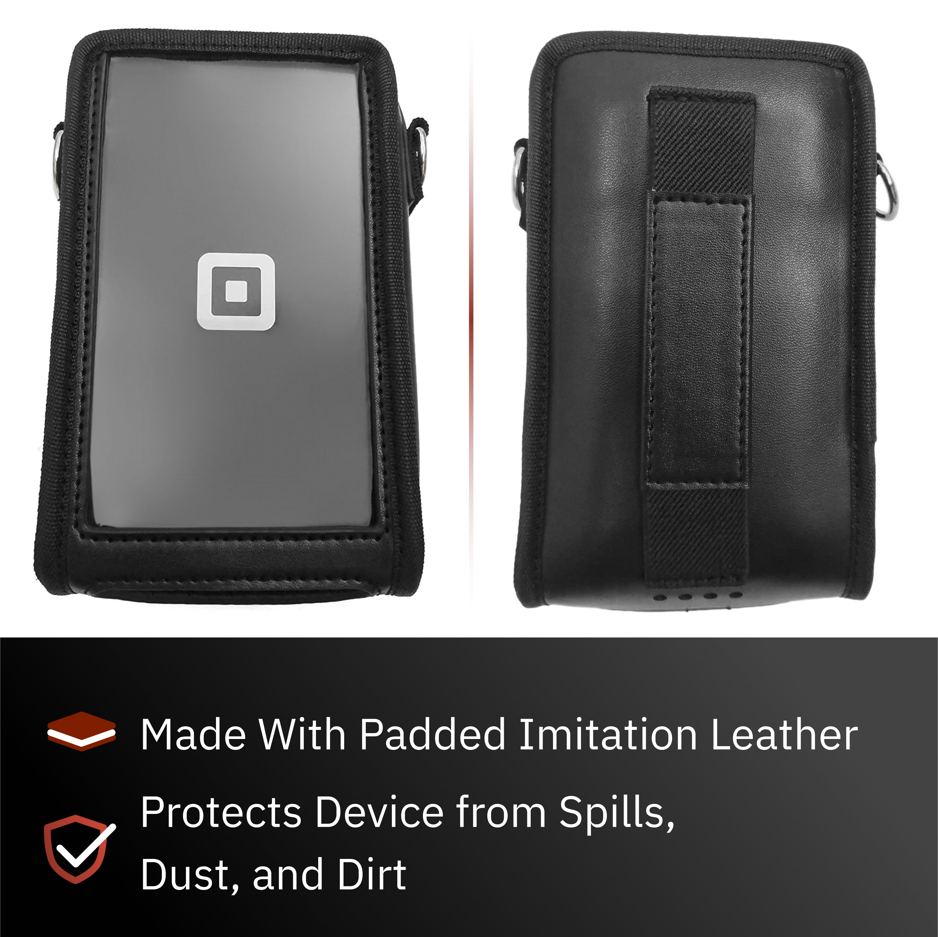 Square Carrying Case with Hand Strap and Shoulder Strap