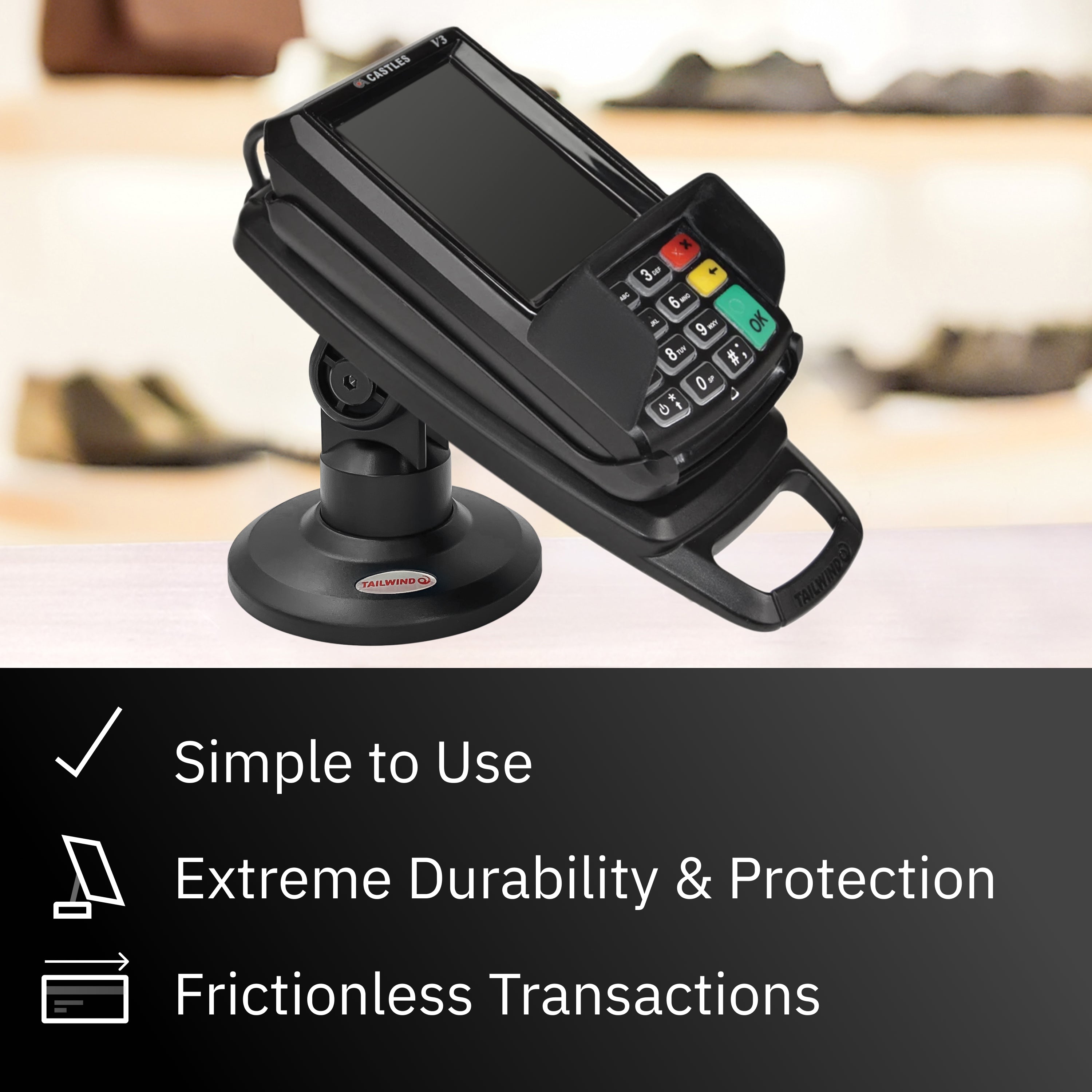 Dejavoo Z6 3" Compact Pole Mount Stand for HW # v1.3