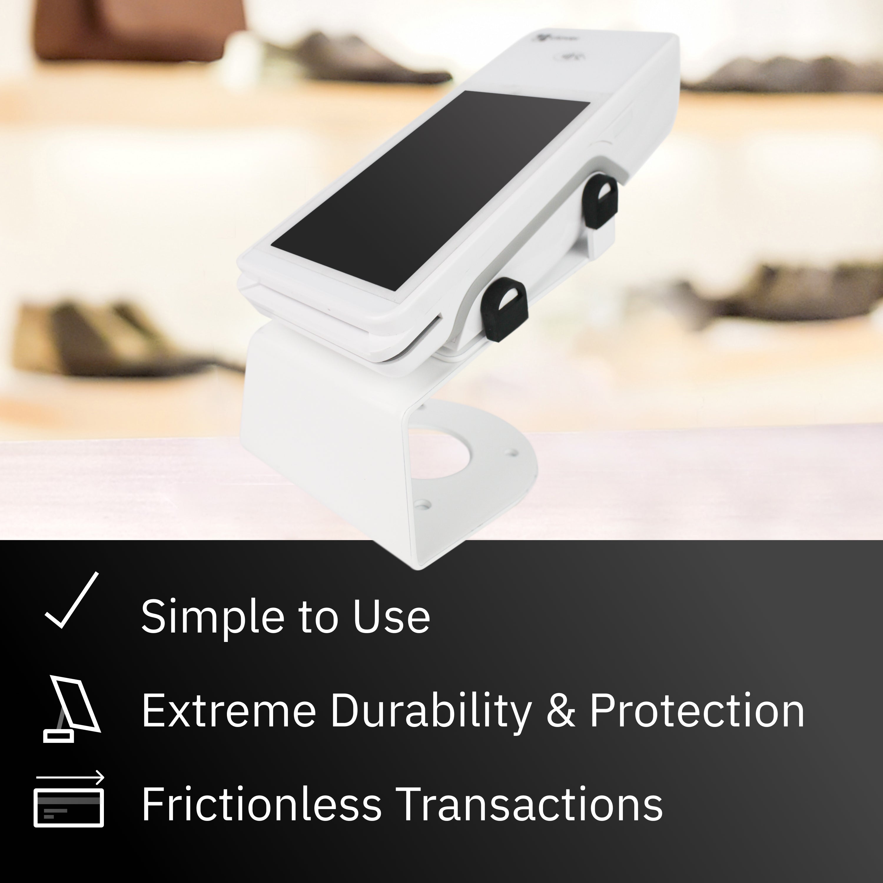 Clover Flex Charging Base with Fixed Stand (White) for C401U POS