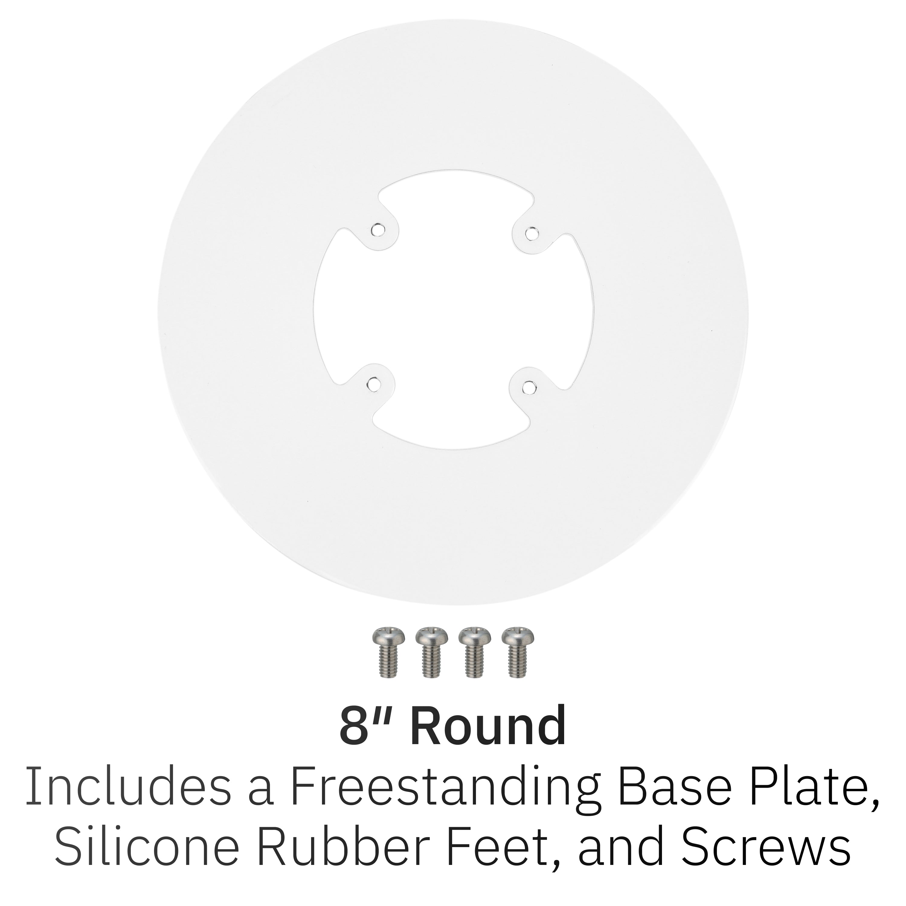 Dejavoo Z8 / Dejavoo Z11 Low Freestanding Swivel and Tilt Stand with Round Plate (White) - Fits Dejavoo Z11 HW # v1.3