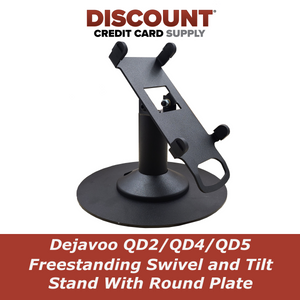 Dejavoo QD2, QD4, & QD5 Low Freestanding Swivel and Tilt Stand With Round Plate