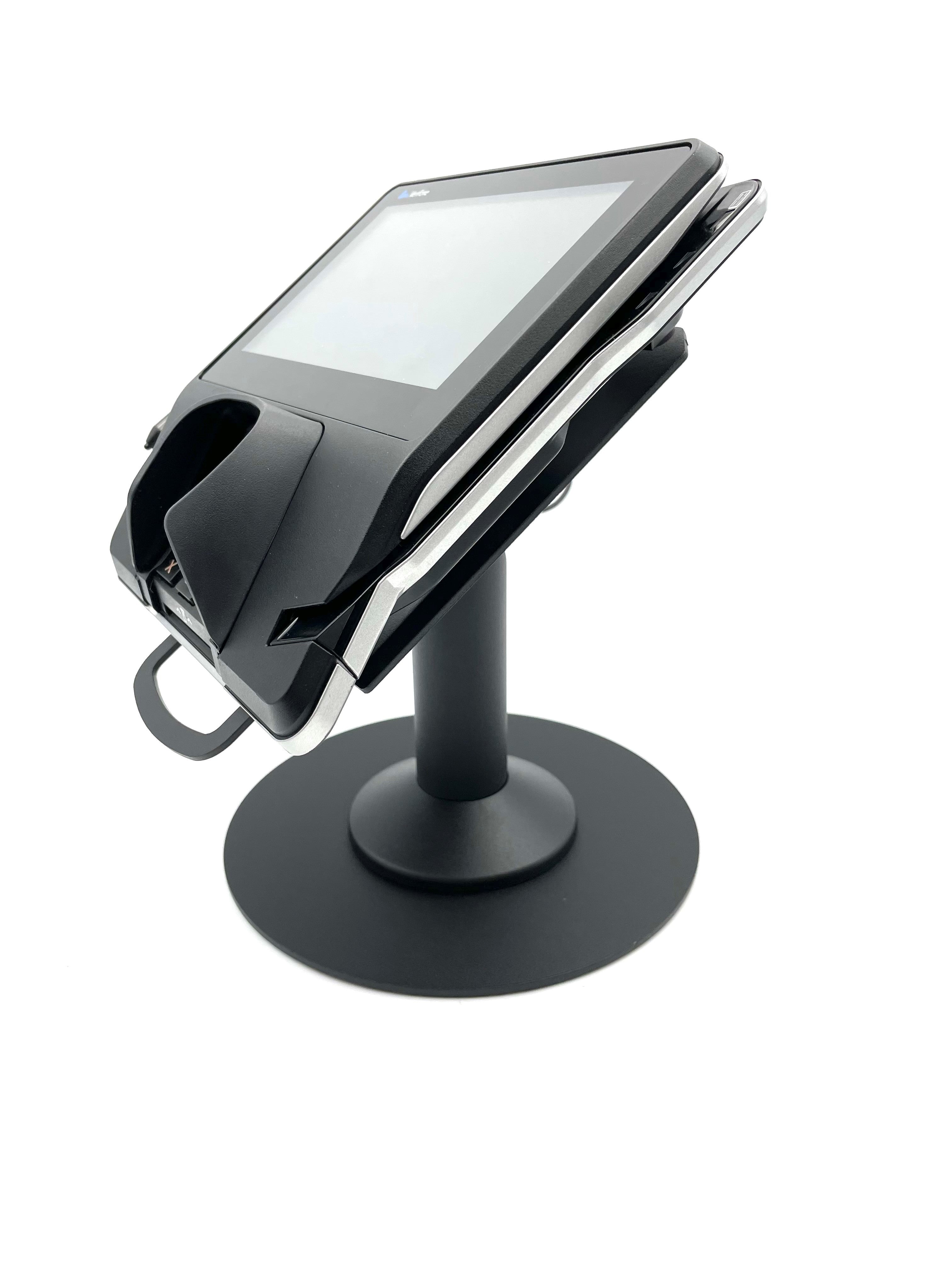 Verifone Mx915 / Mx925 Freestanding Swivel and Tilt Metal Stand with Round Plate - DCCSUPPLY.COM