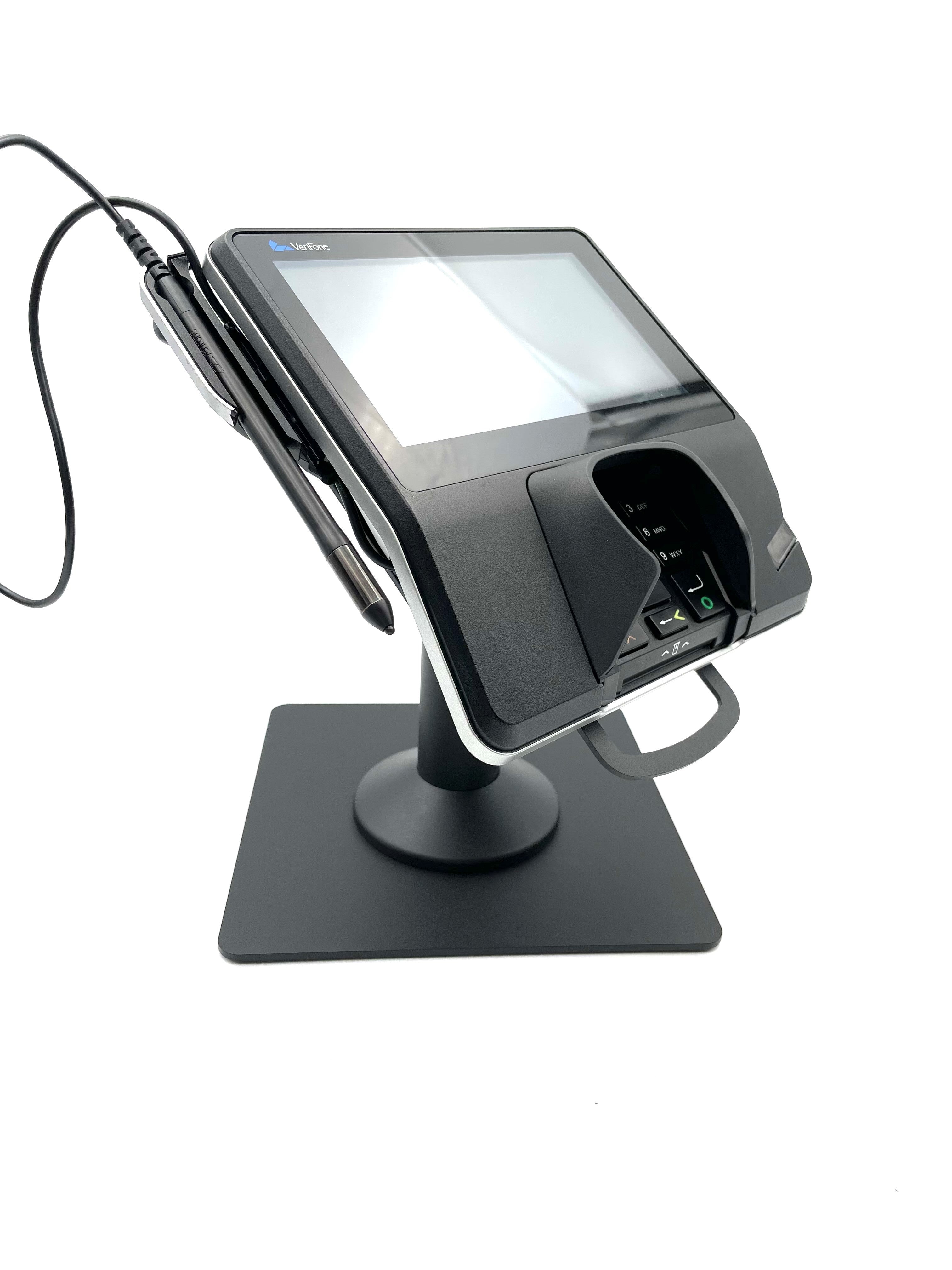 Verifone Mx915 / Mx925 Freestanding Swivel and Tilt Metal Stand with Square Plate - DCCSUPPLY.COM