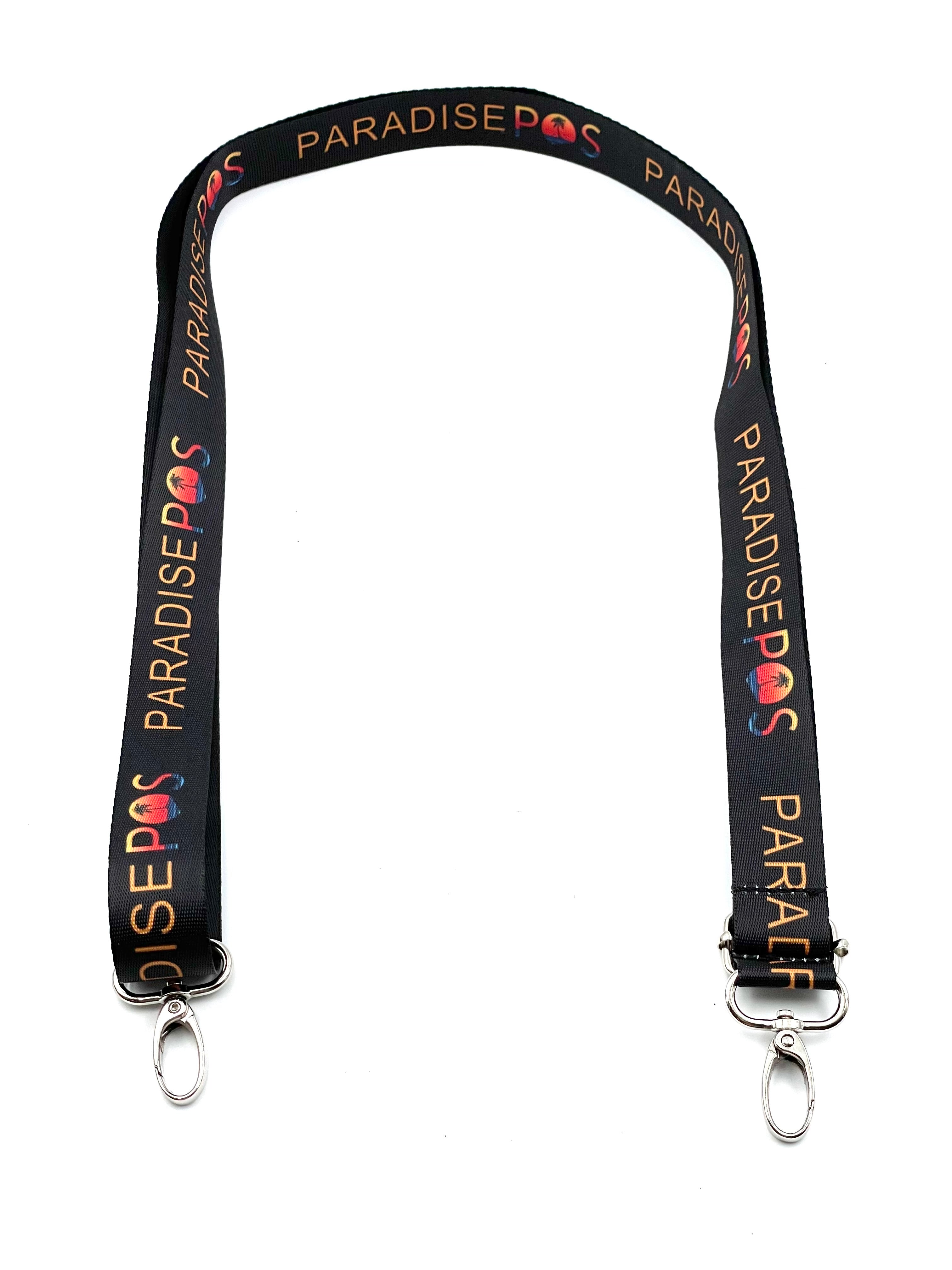 (300x Order Minimum) Personalized Carrying Case Strap – Adjustable Strap for Discount Credit Card Supply Protective Cases Customized with Company Name – Black