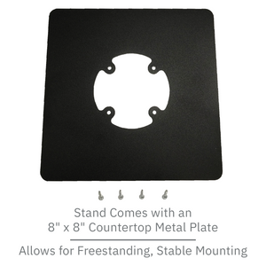 First Data FD150 Key Locking Freestanding Swivel and Tilt Stand with Square Plate