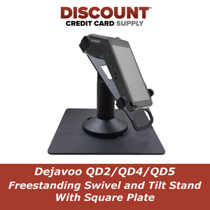 Dejavoo QD2, QD4 & QD5 Low Freestanding Swivel and Tilt Stand with Square Plate