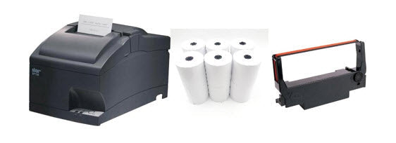 New Star SP742ME Ethernet Kitchen Printer for Clover (39336532), 6x Star RC700BR0 Ink and 12x 3" x 165' Paper Rolls Bundle