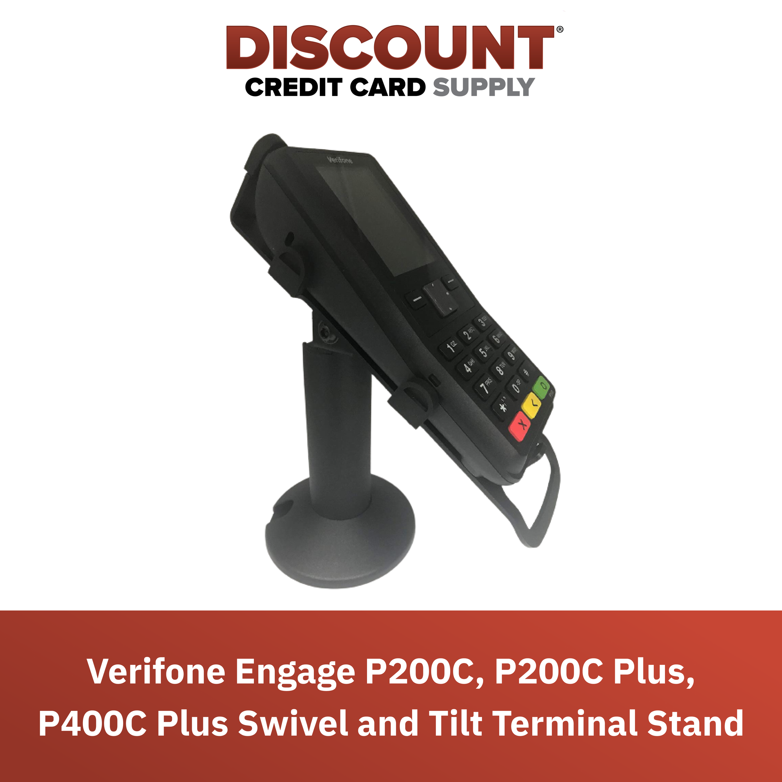 Verifone Engage P200C, P200C Plus, P400C Plus Swivel and Tilt Stand - DCCSUPPLY.COM