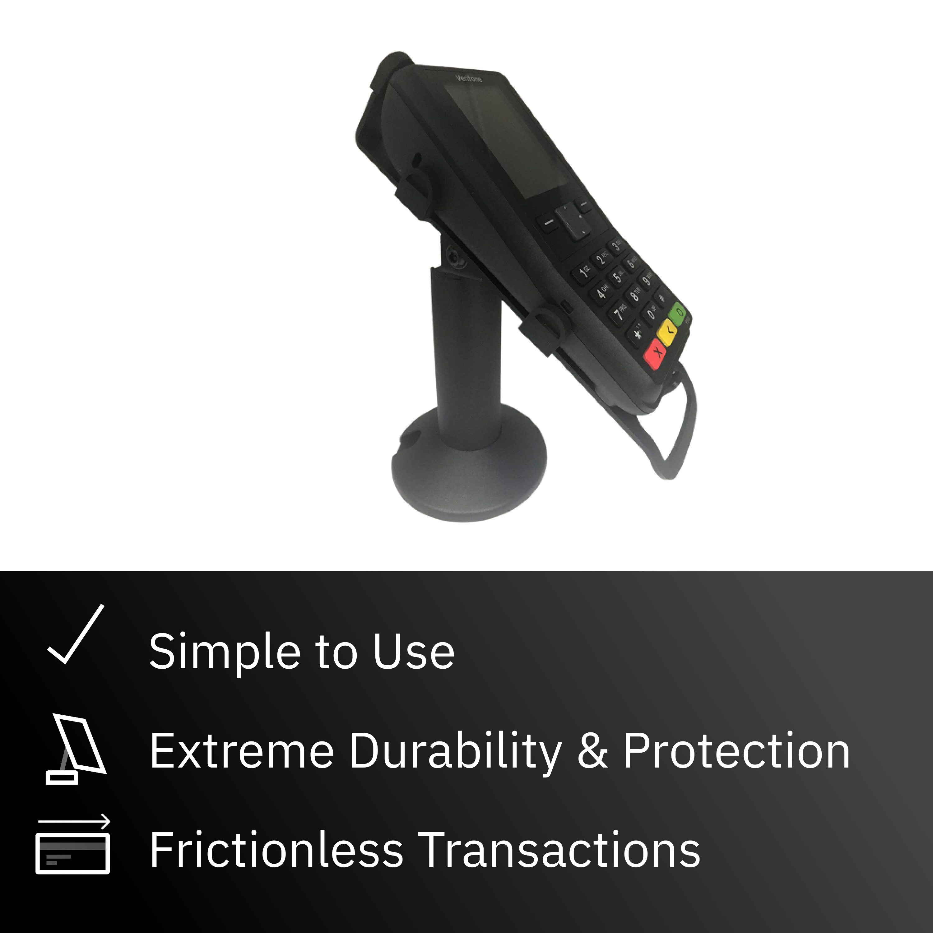 Verifone Engage P200C, P200C Plus, P400C Plus Swivel and Tilt Stand - DCCSUPPLY.COM