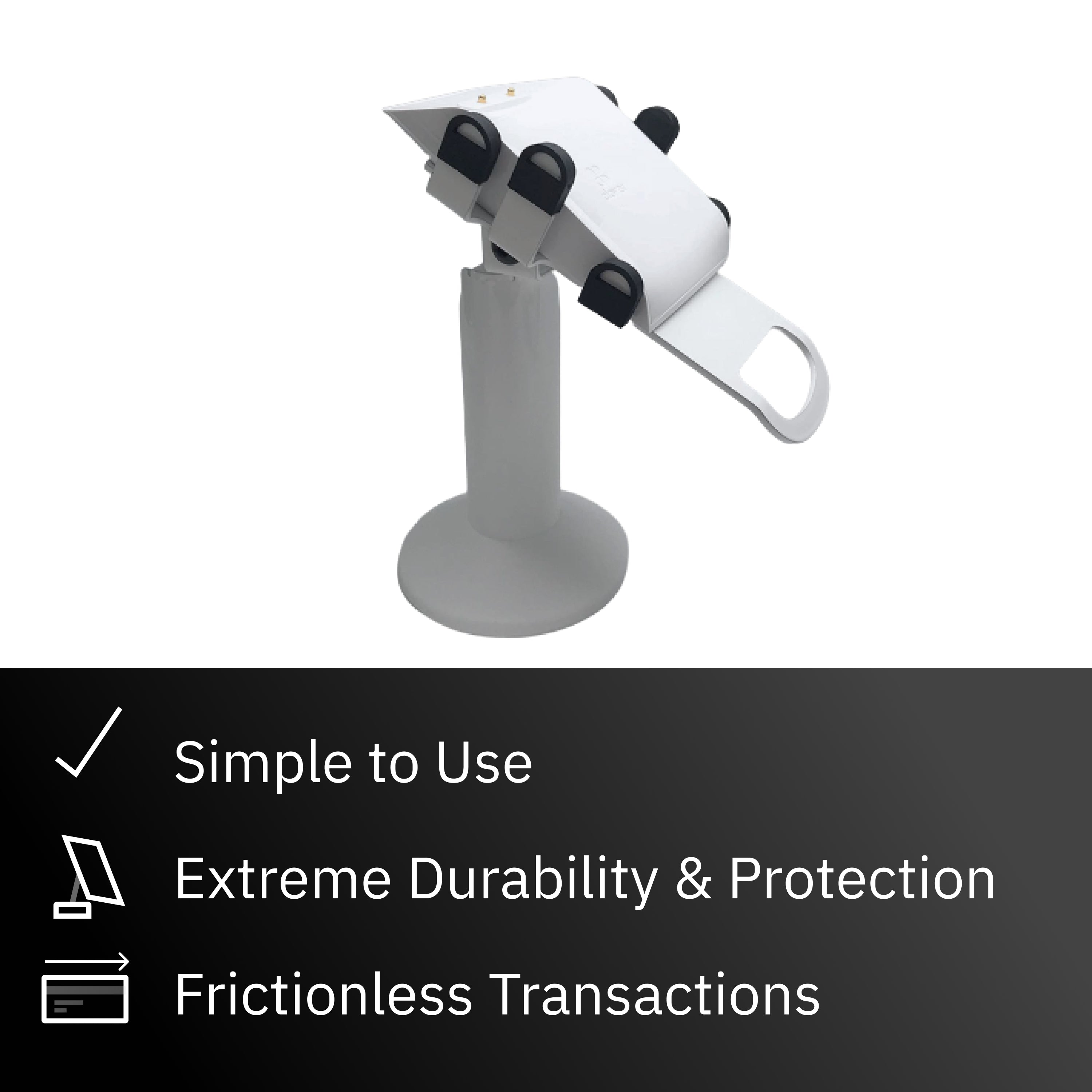 Clover Flex Screw Mounted Swivel and Tilt Metal Stand with Charging Base - DCCSUPPLY.COM