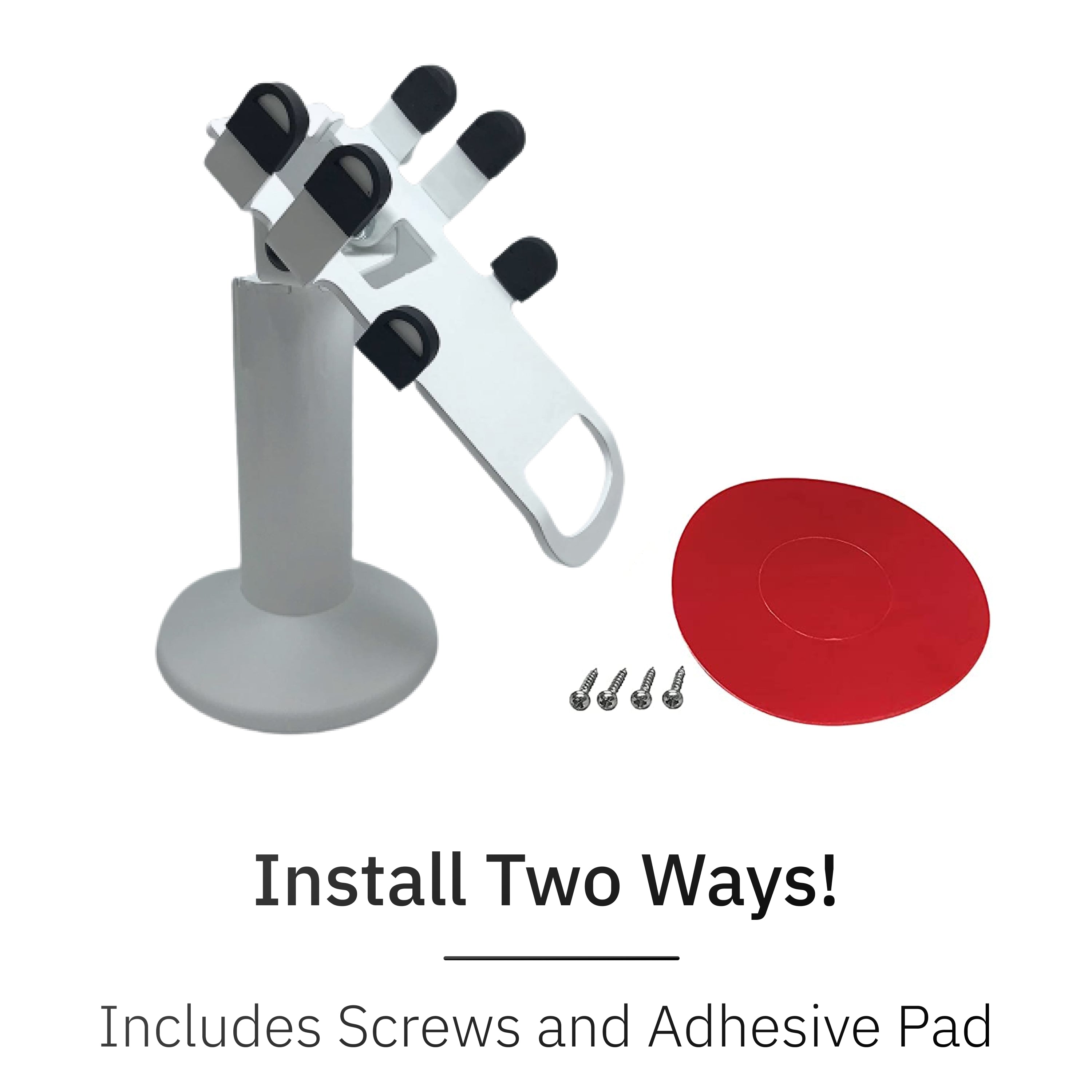 Clover Flex Screw Mounted Swivel and Tilt Metal Stand with Charging Base - DCCSUPPLY.COM