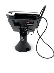 Verifone Mx915/Mx925 Swivel and Tilt Terminal Stand with Device to Stand Security Tether Lock, Two Keys 8" (Black) - DCCSUPPLY.COM