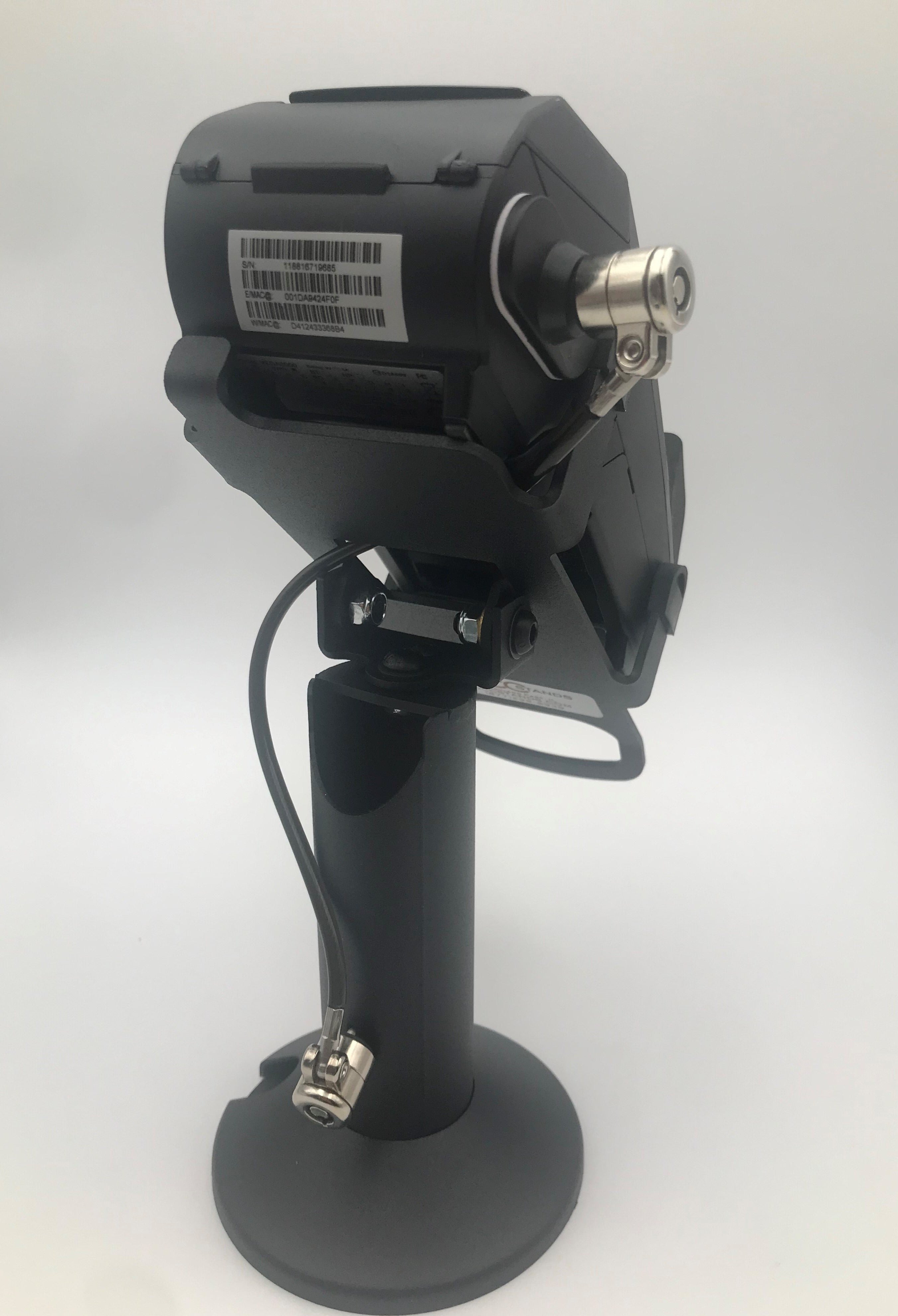 Device to Stand Security Tether Lock , Two Keys 8" (Black) - DCCSUPPLY.COM