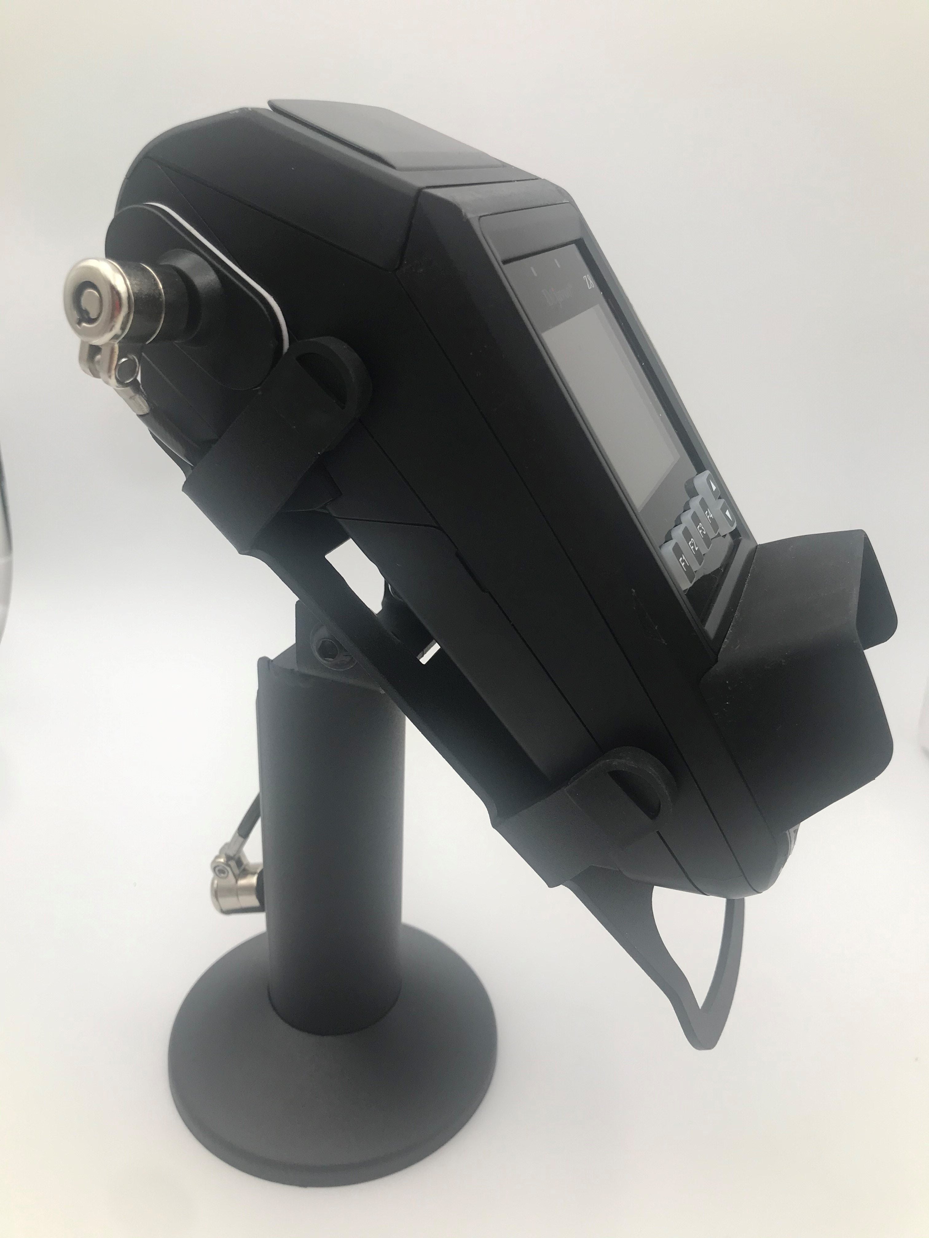 Device to Stand Security Tether Lock , Two Keys 8" (Black) - DCCSUPPLY.COM